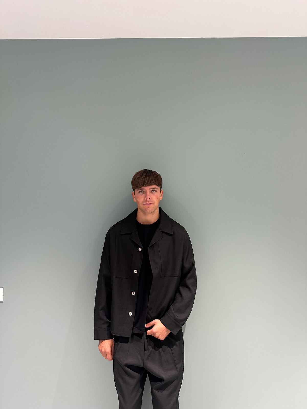 coordinato black giacca crop
