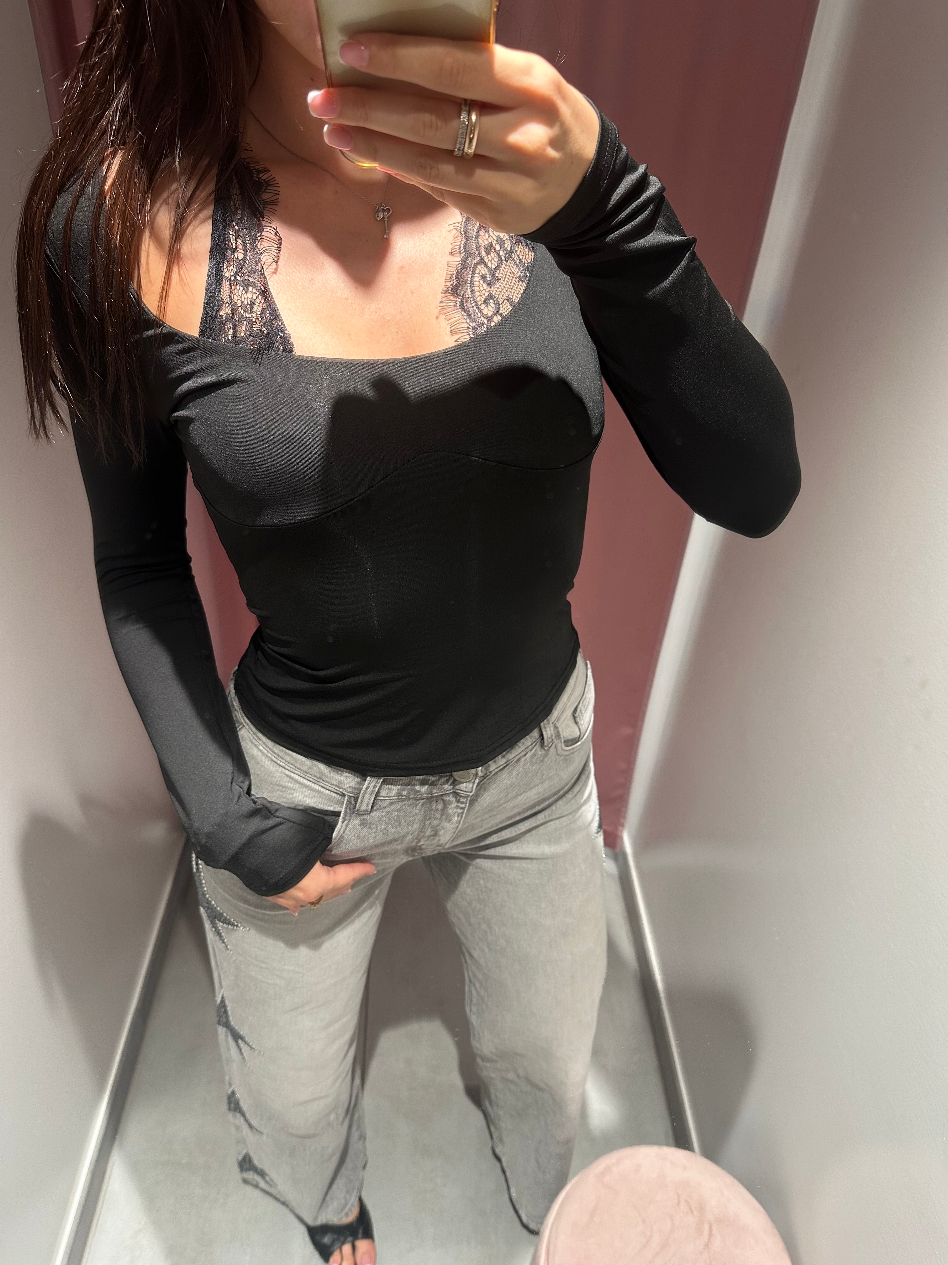 jeans stars gray