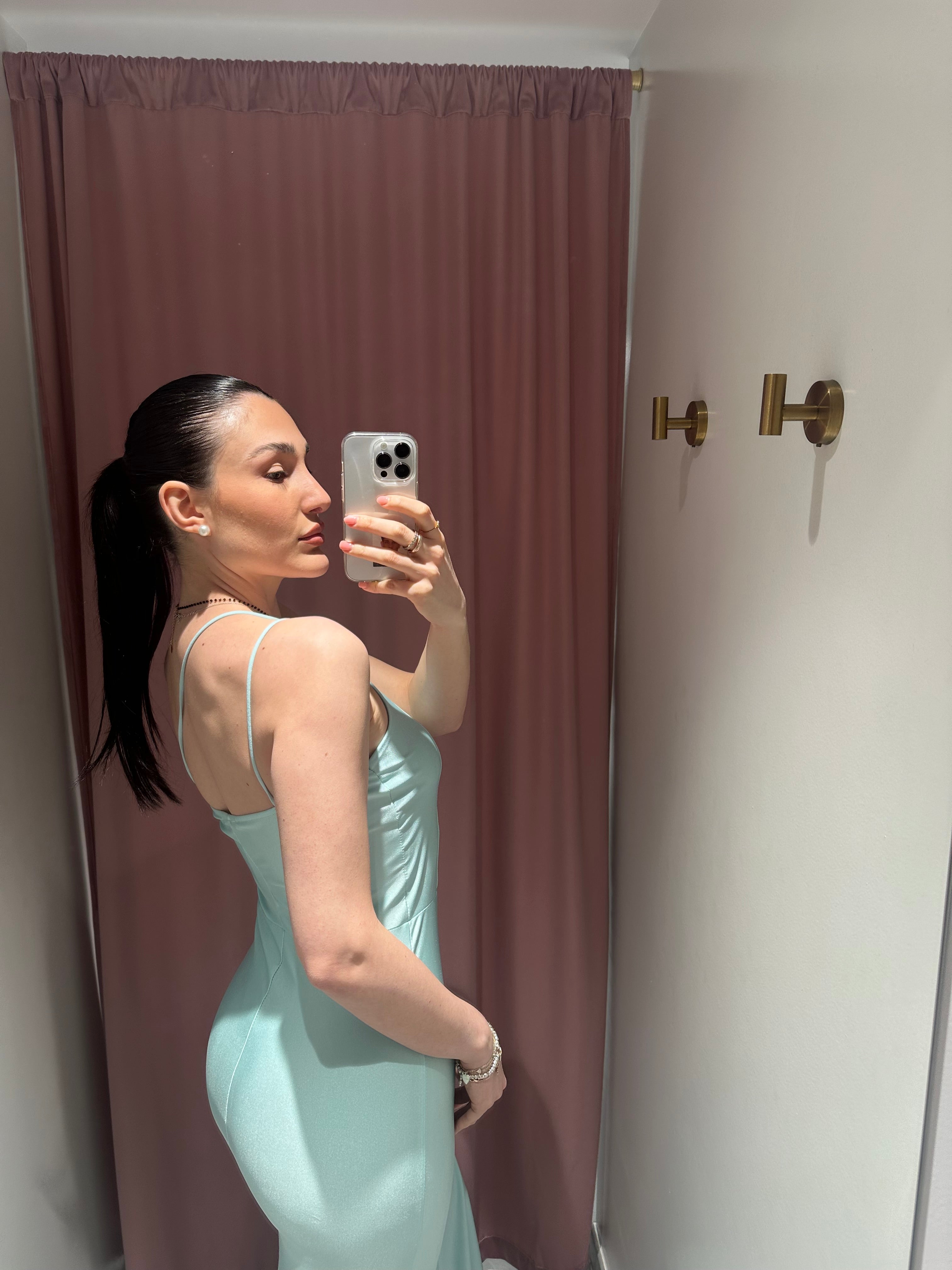 abito lungo monospalla