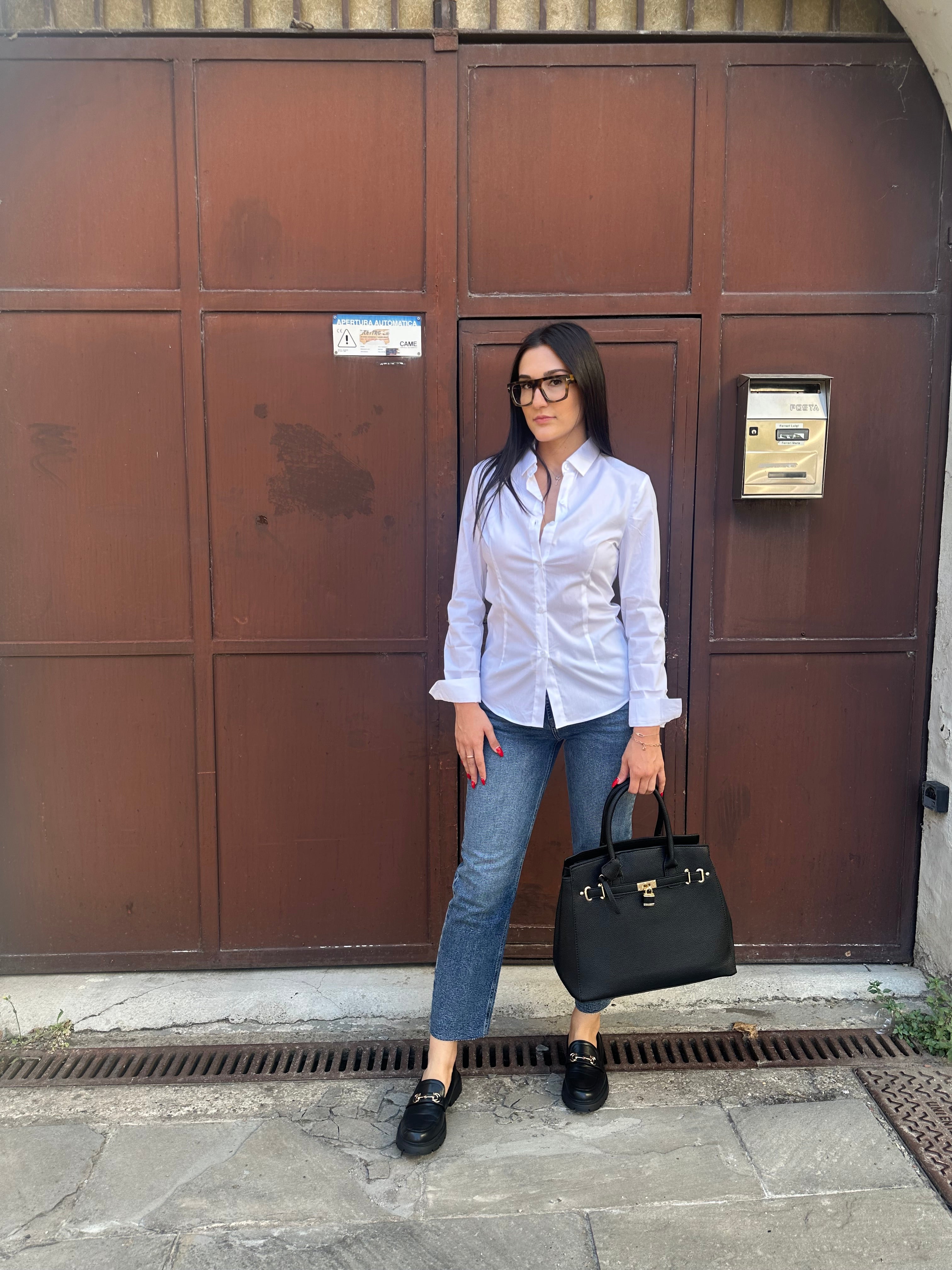 camicia basic bianca