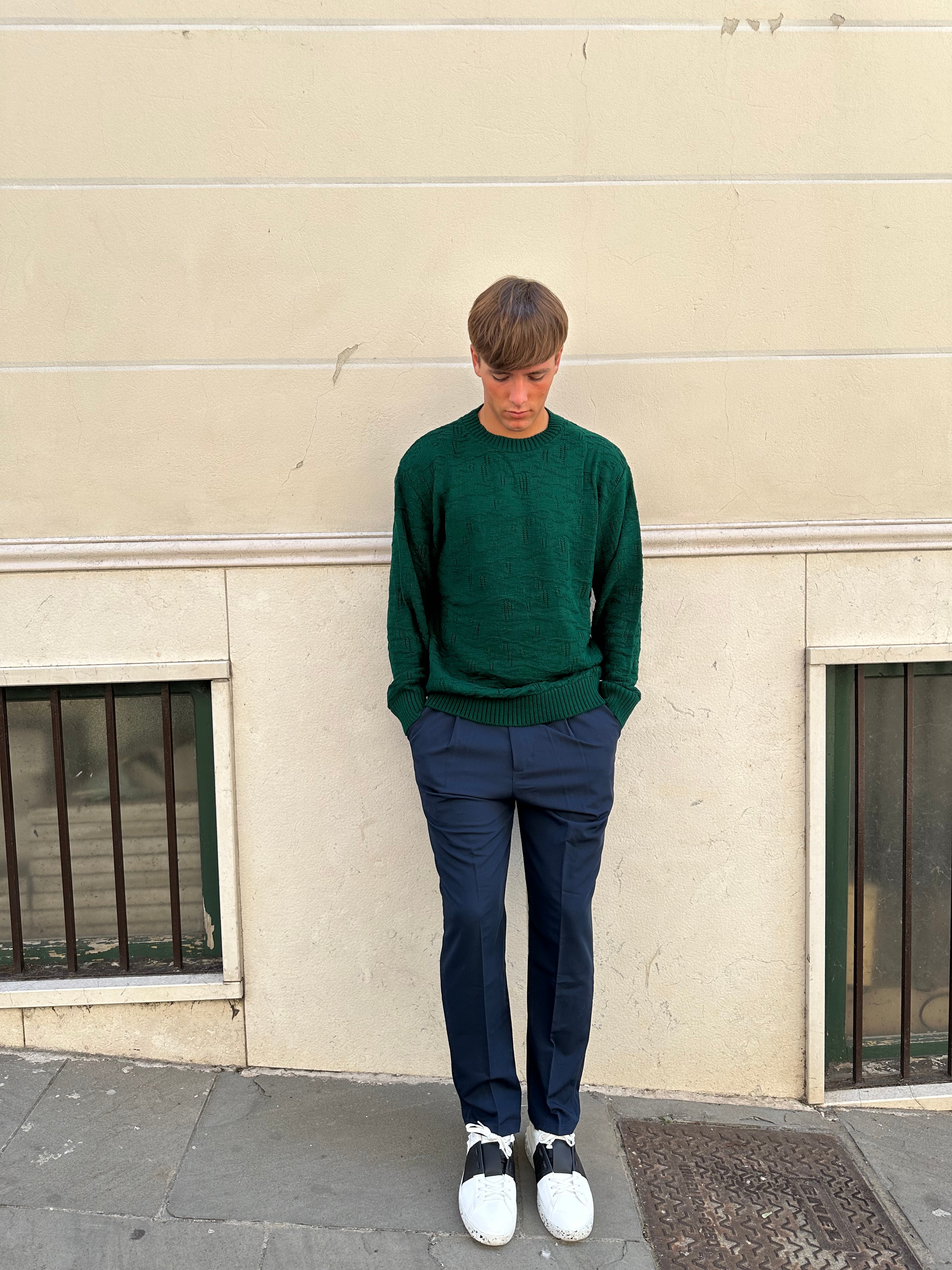 pantaloni enrico blu