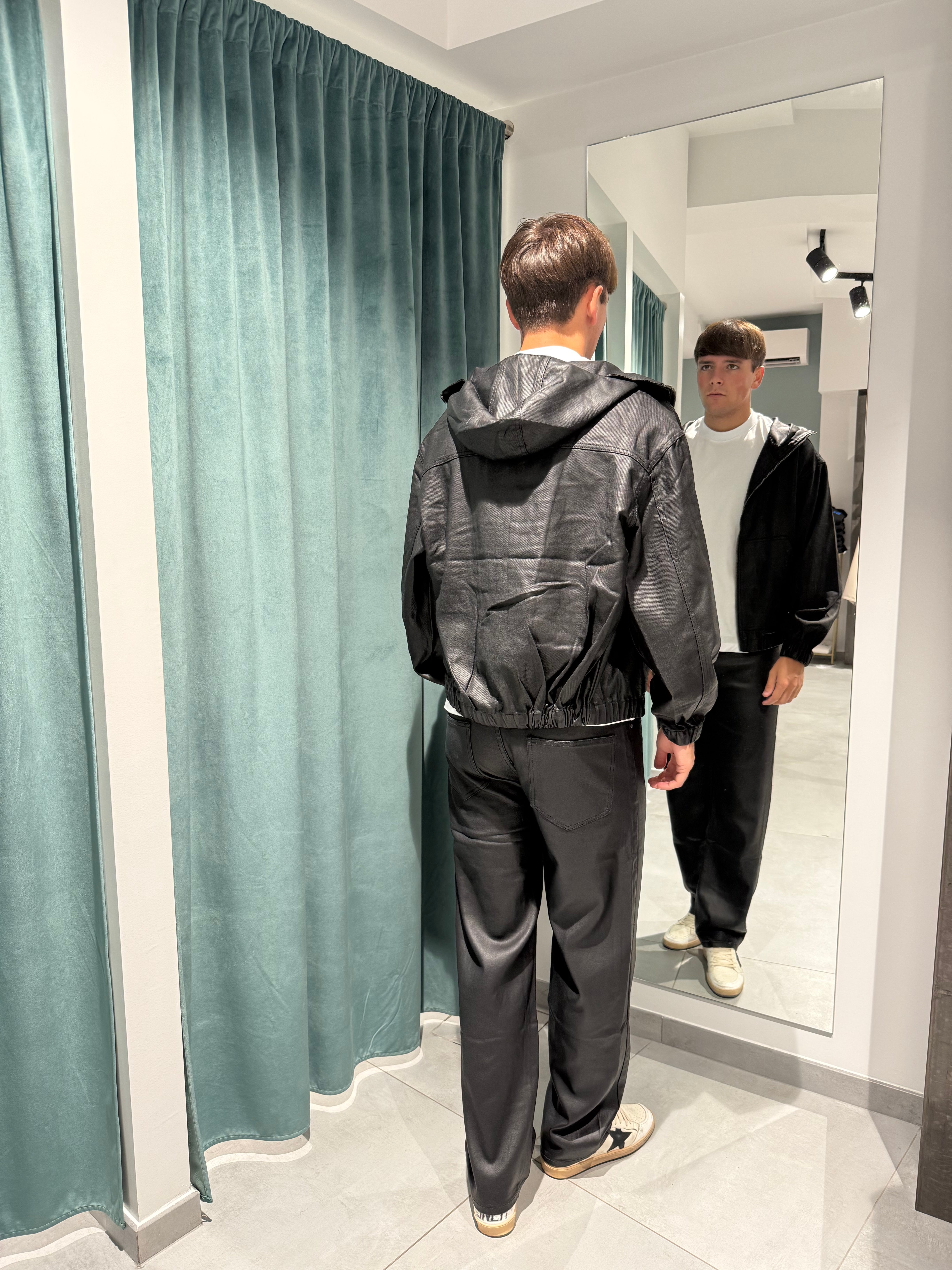 coordinato simil pelle