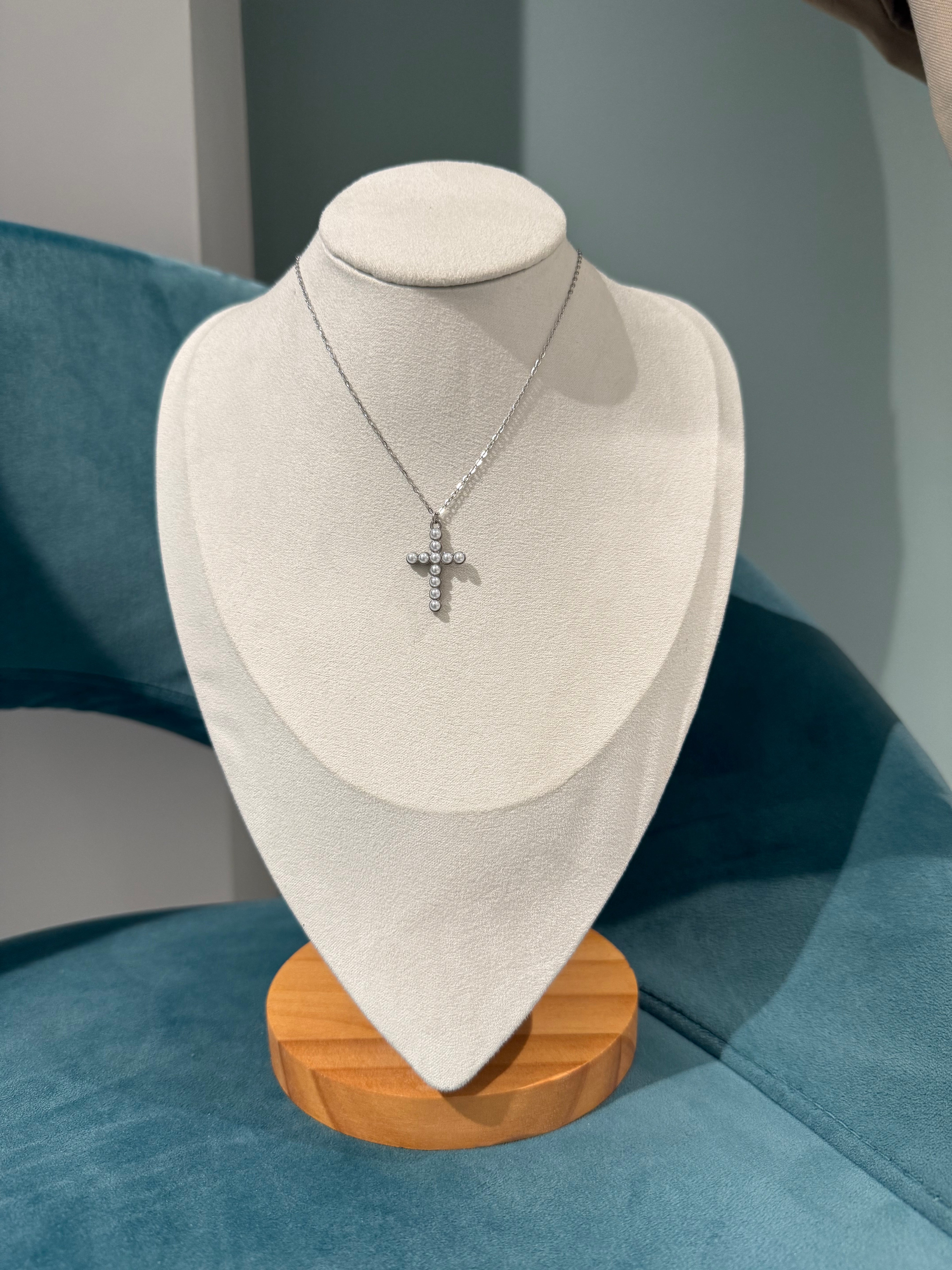 collana croce perline