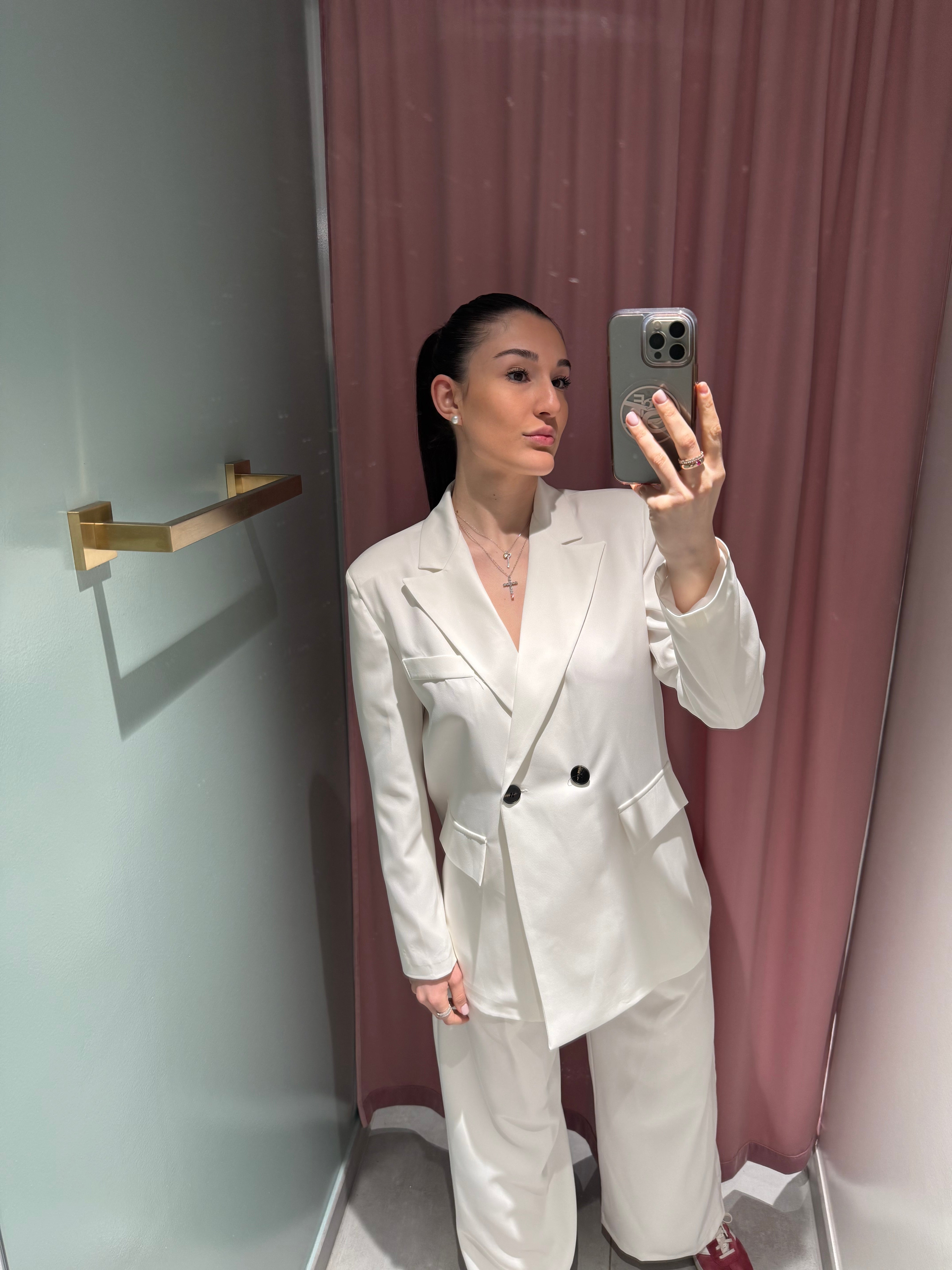 blazer over white