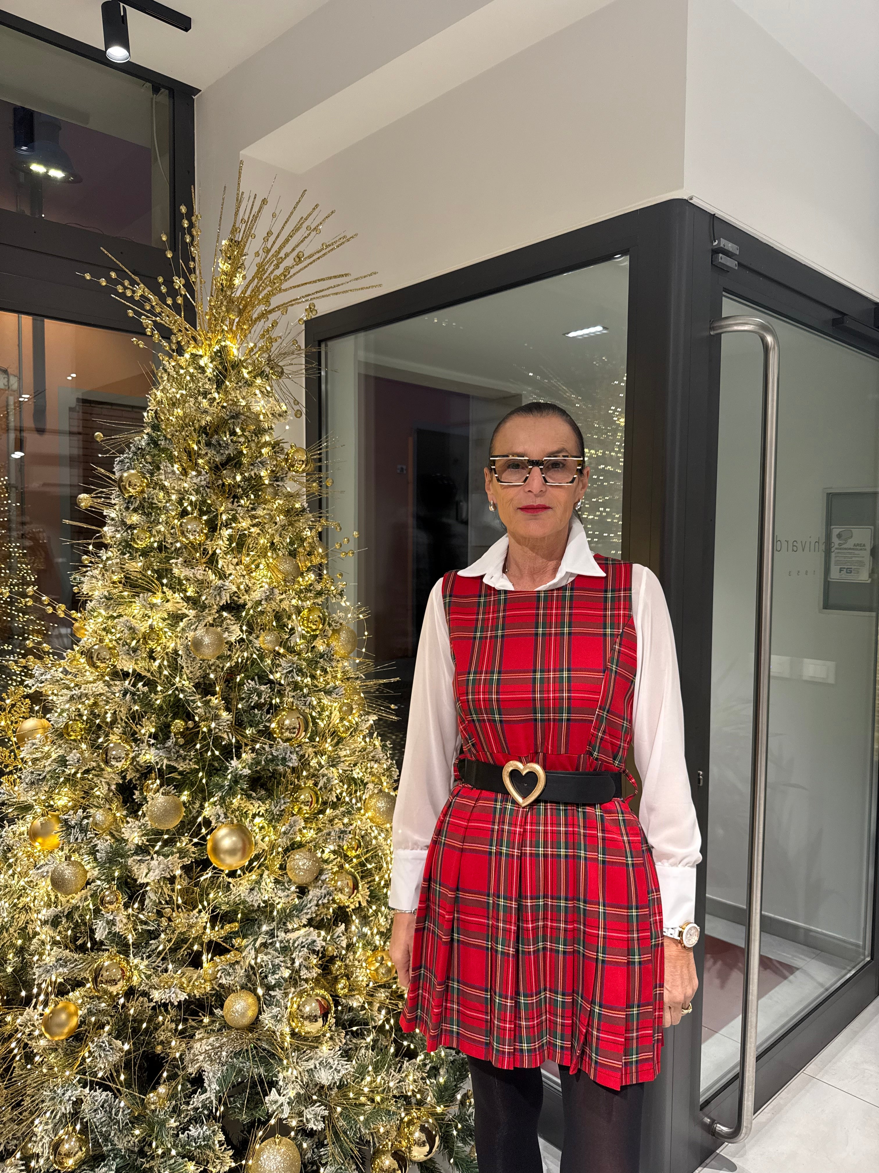 abito scozzese smanicato