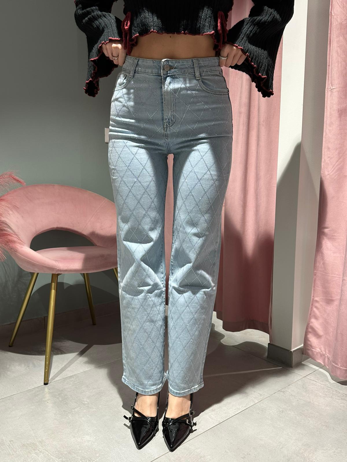 jeans rombi sky