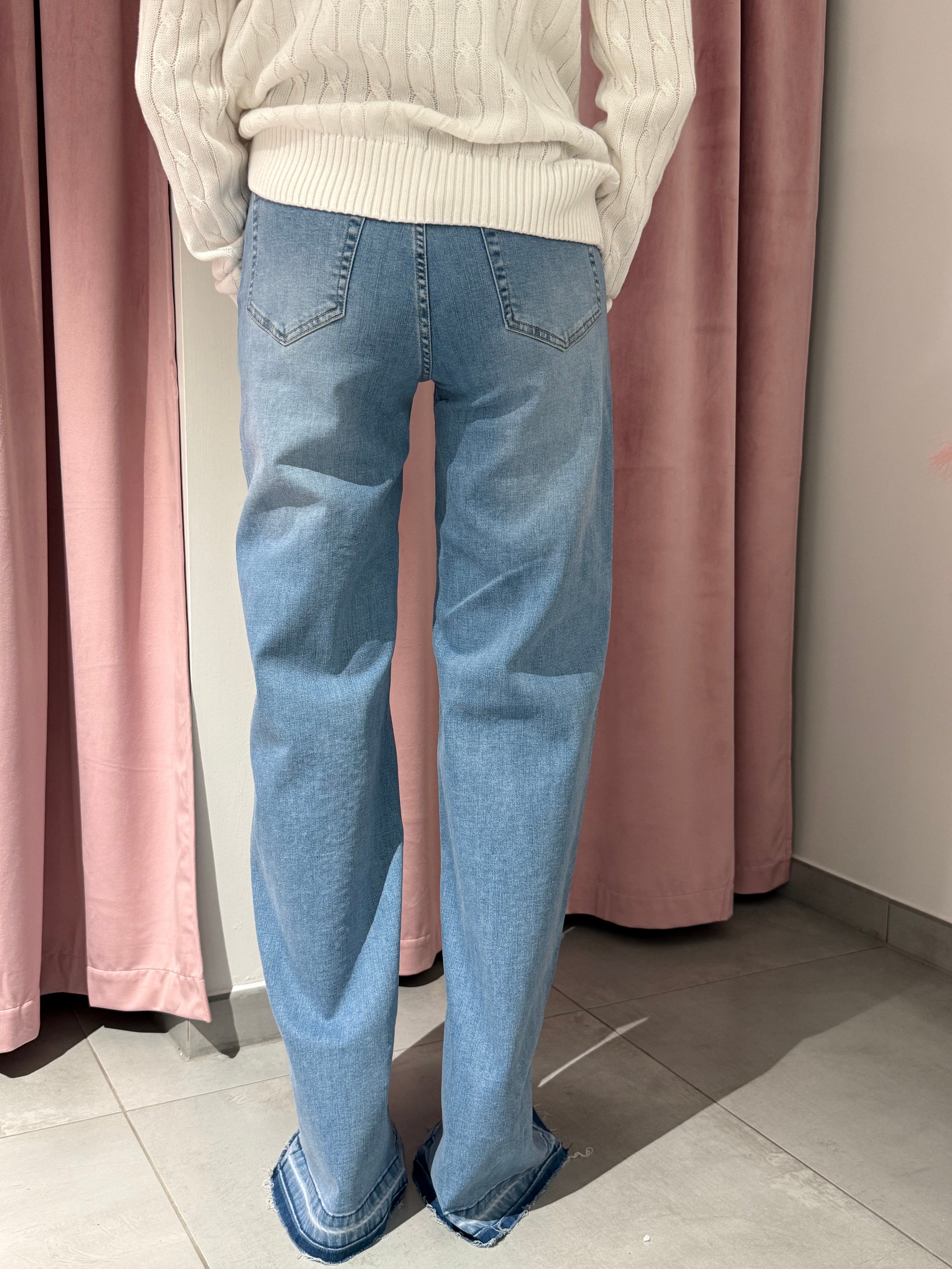 jeans brillantinato over