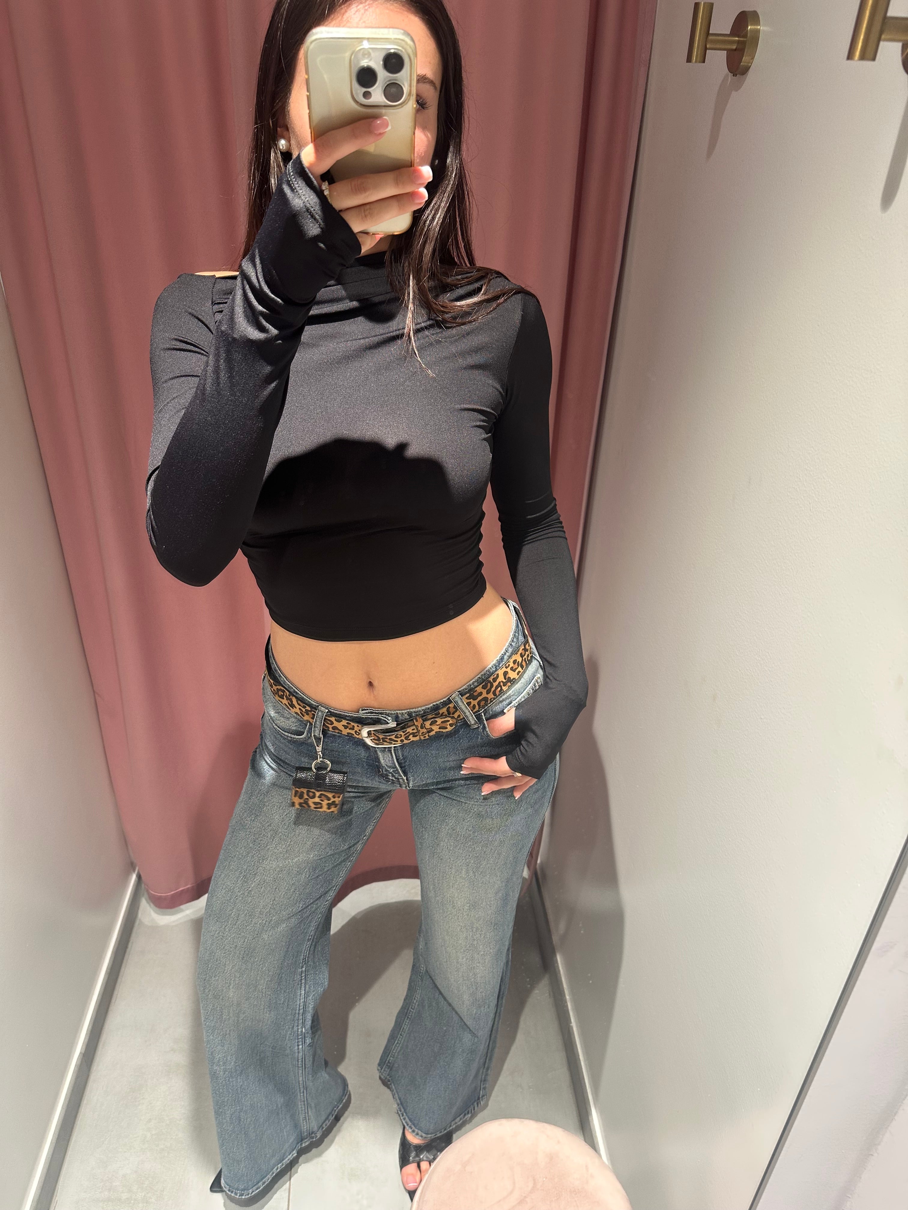 jeans vita bassa dettagli animalie