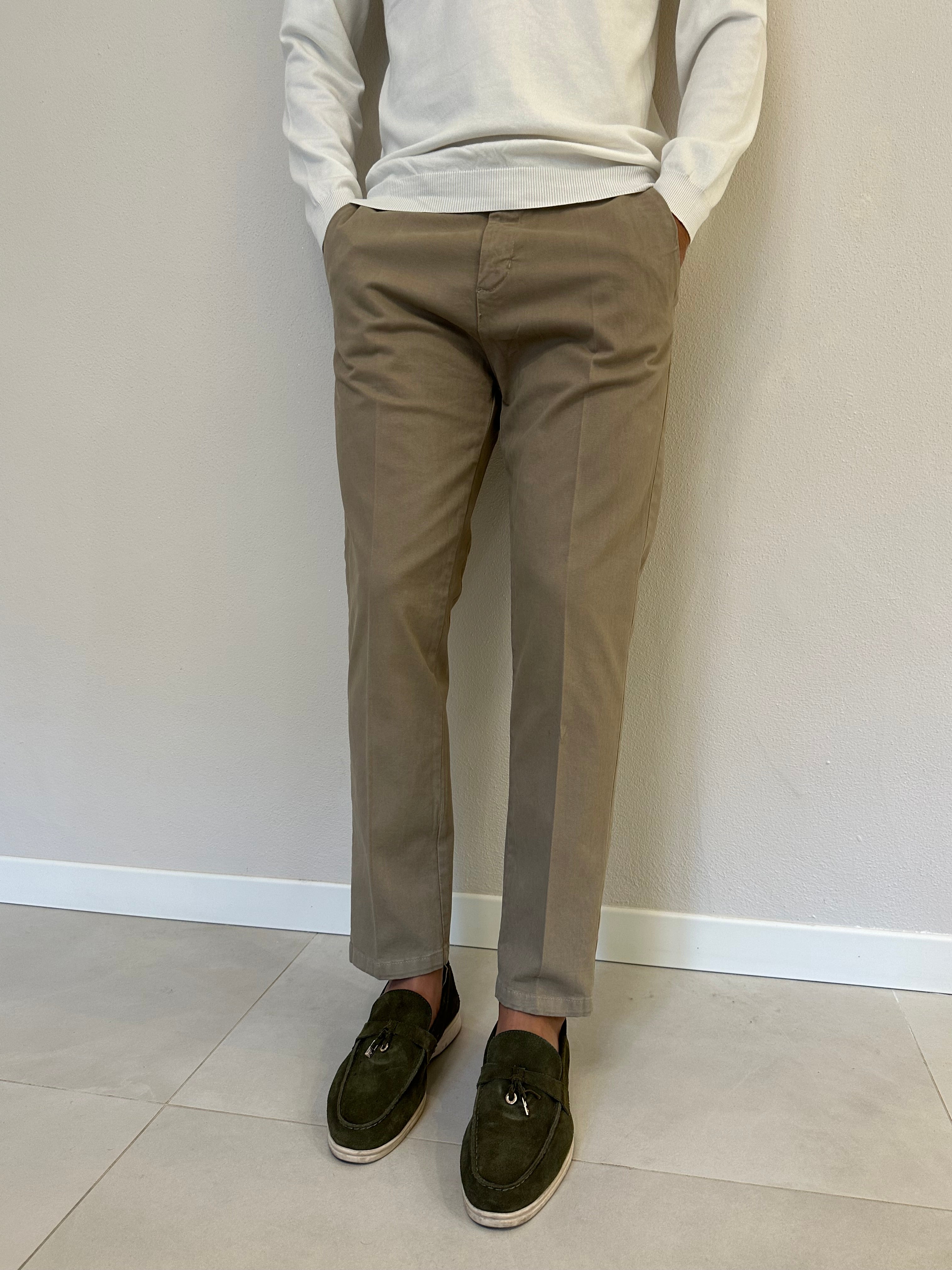 pantalone chinos beige