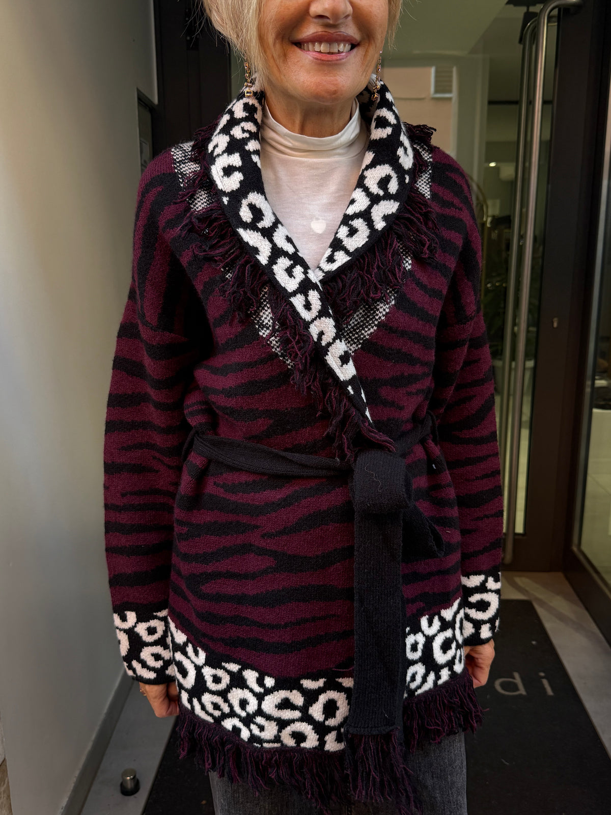 cardigan zebrato