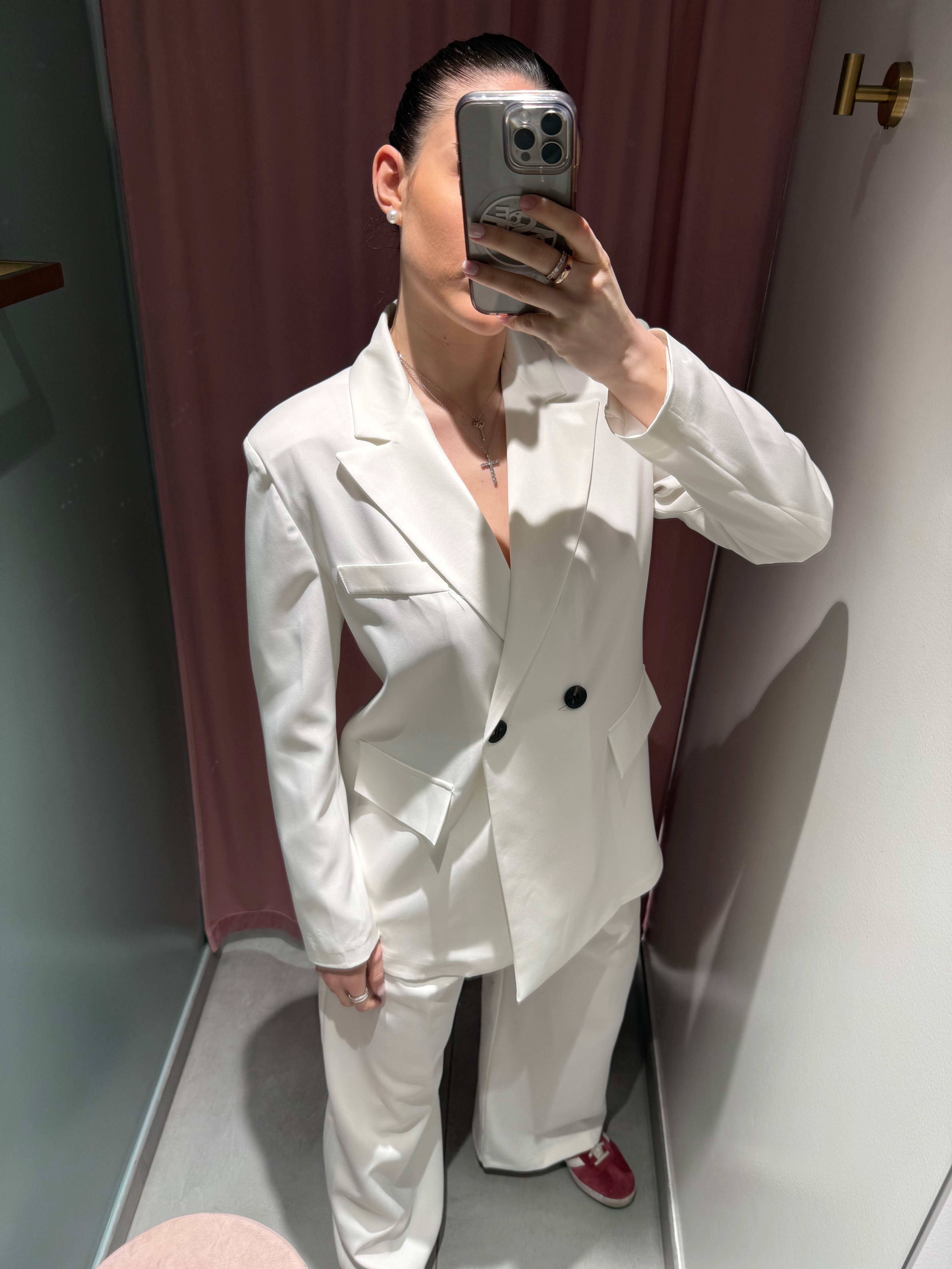 blazer over white