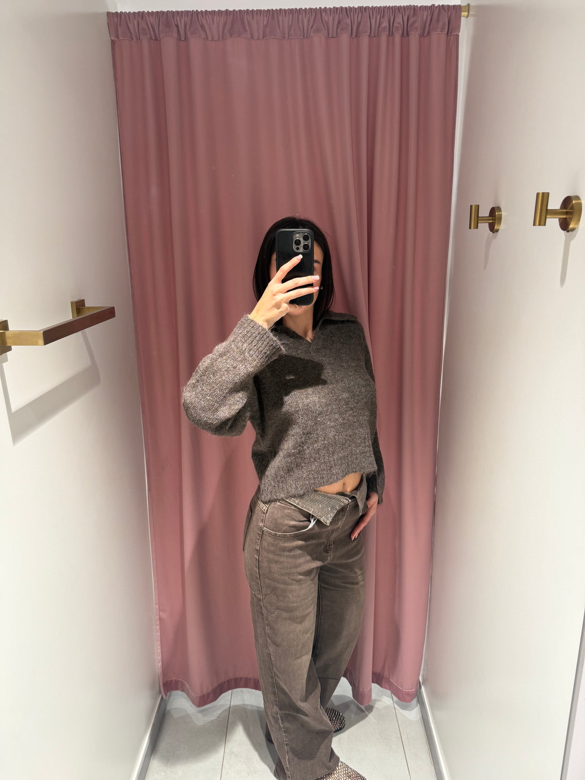 jeans vita reverse brillantini