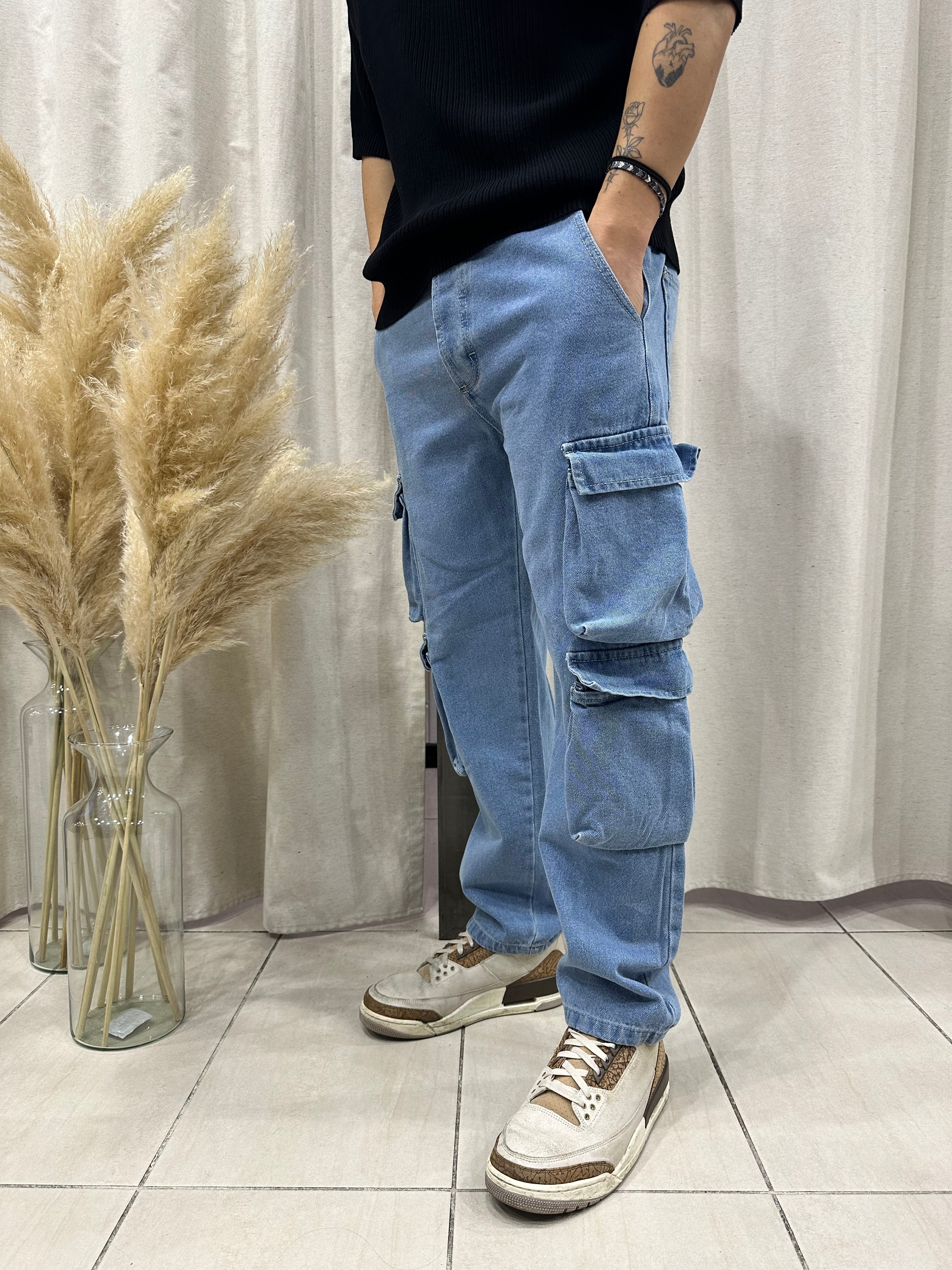 jeans cargo luca