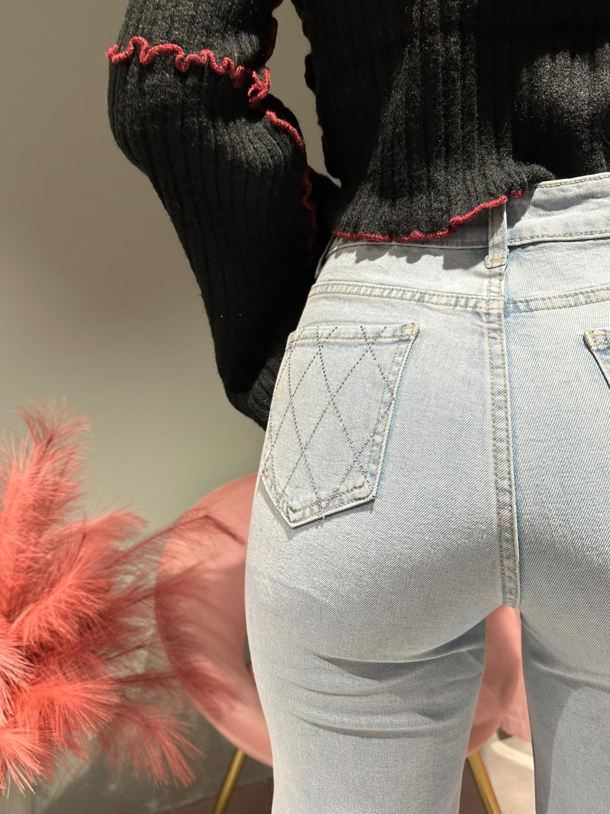 jeans rombi sky