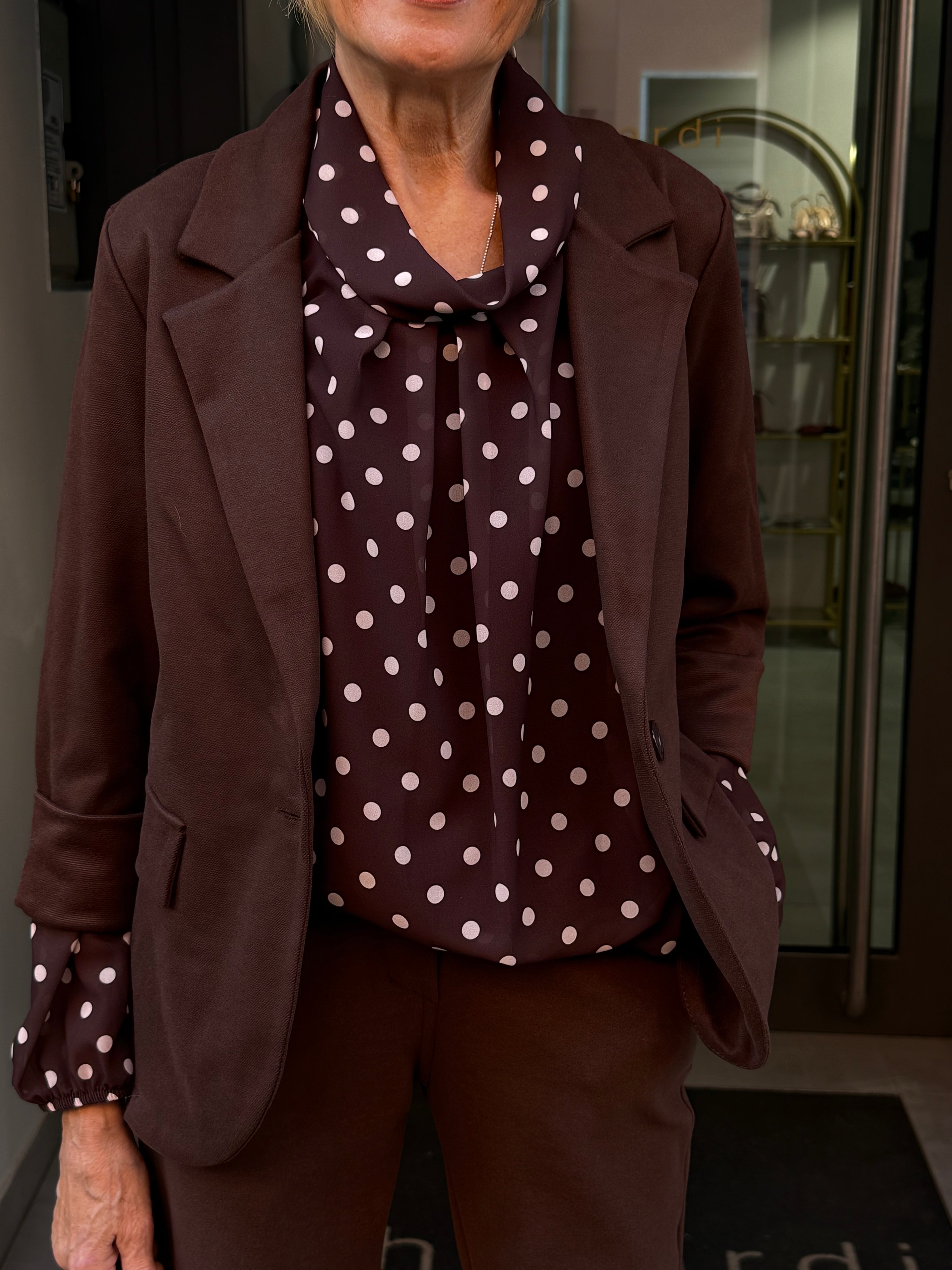 tailleur marron