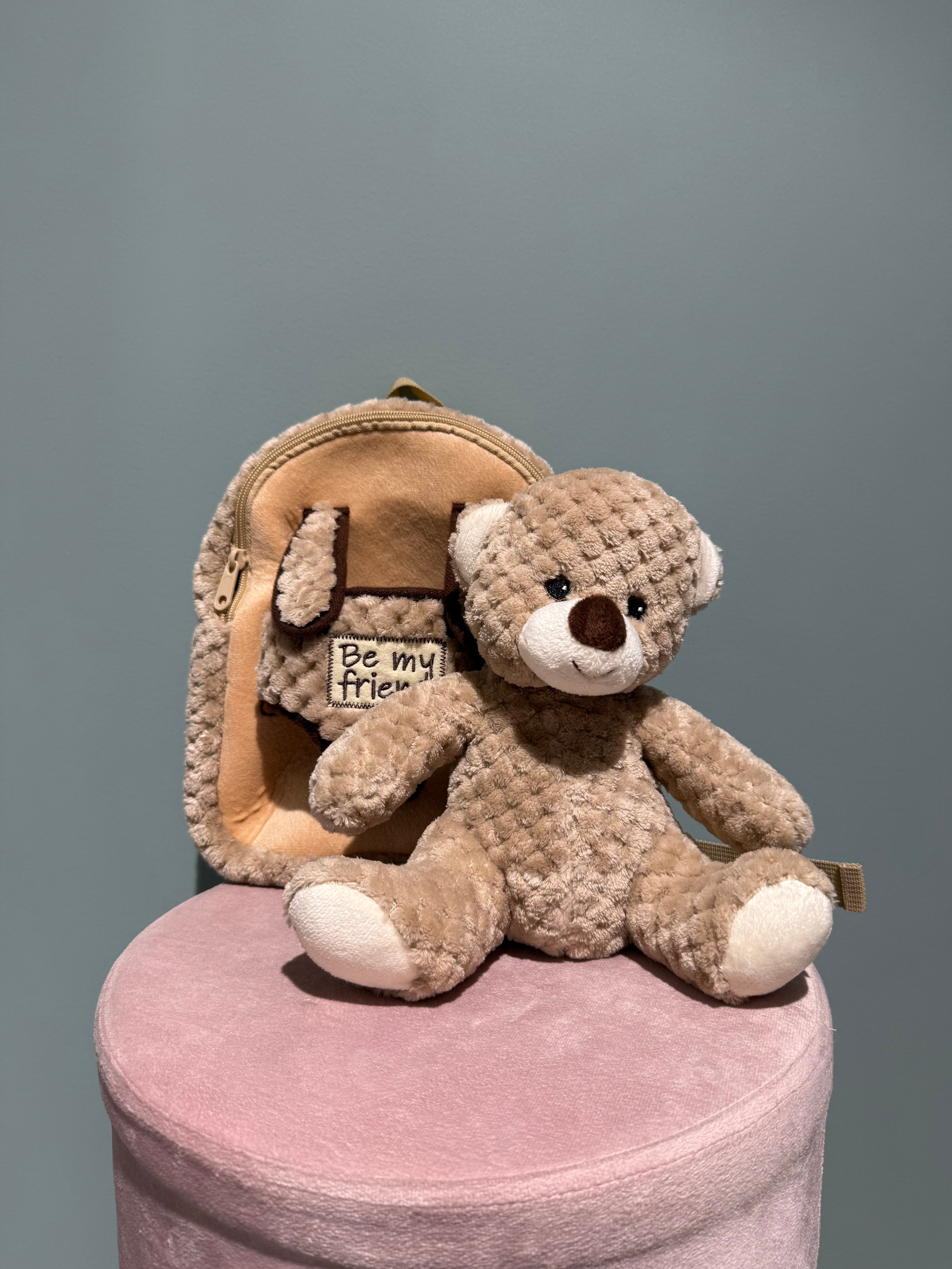 zaino con peluche staccabile 1