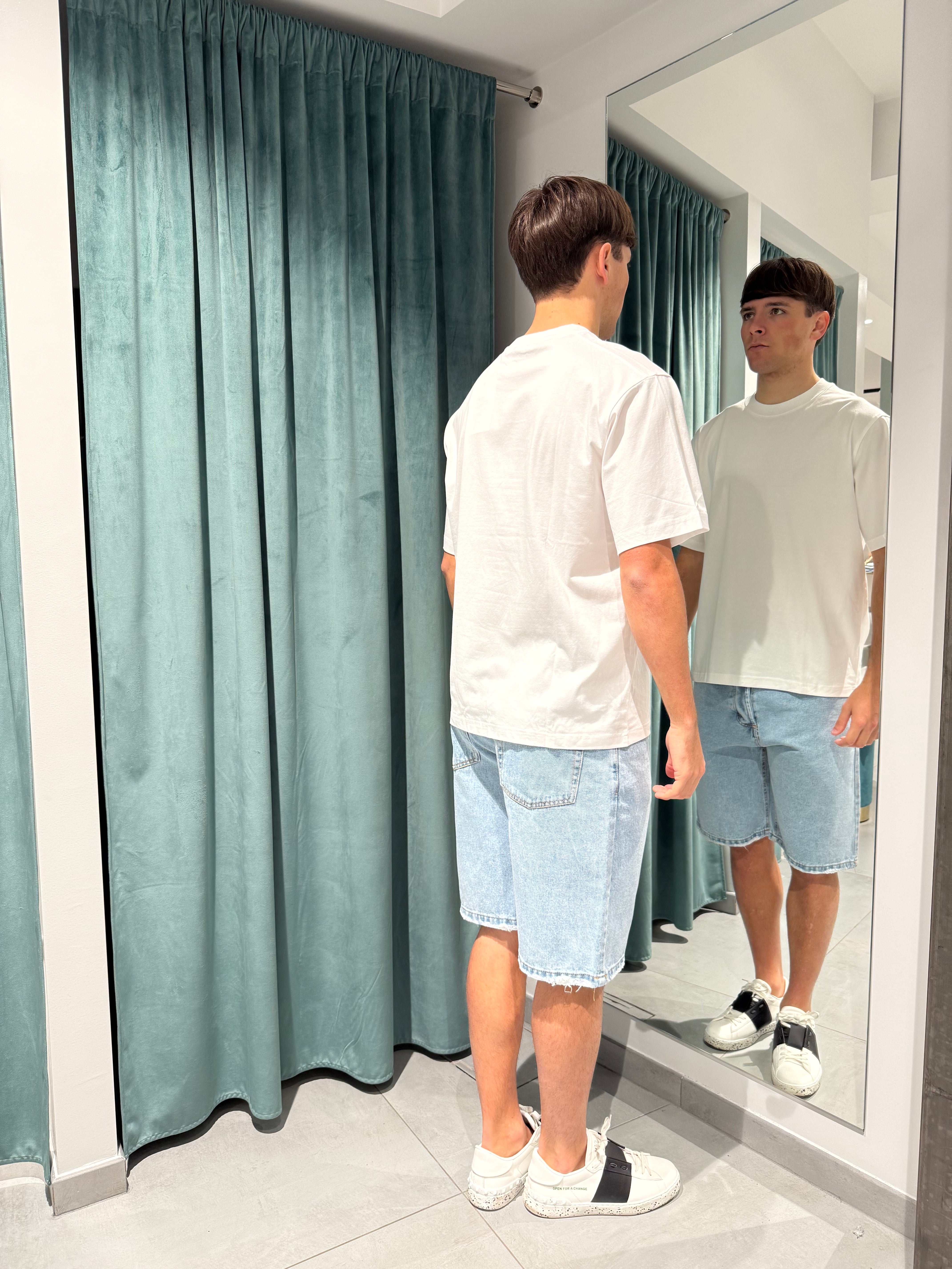 bermuda jeans azzurro