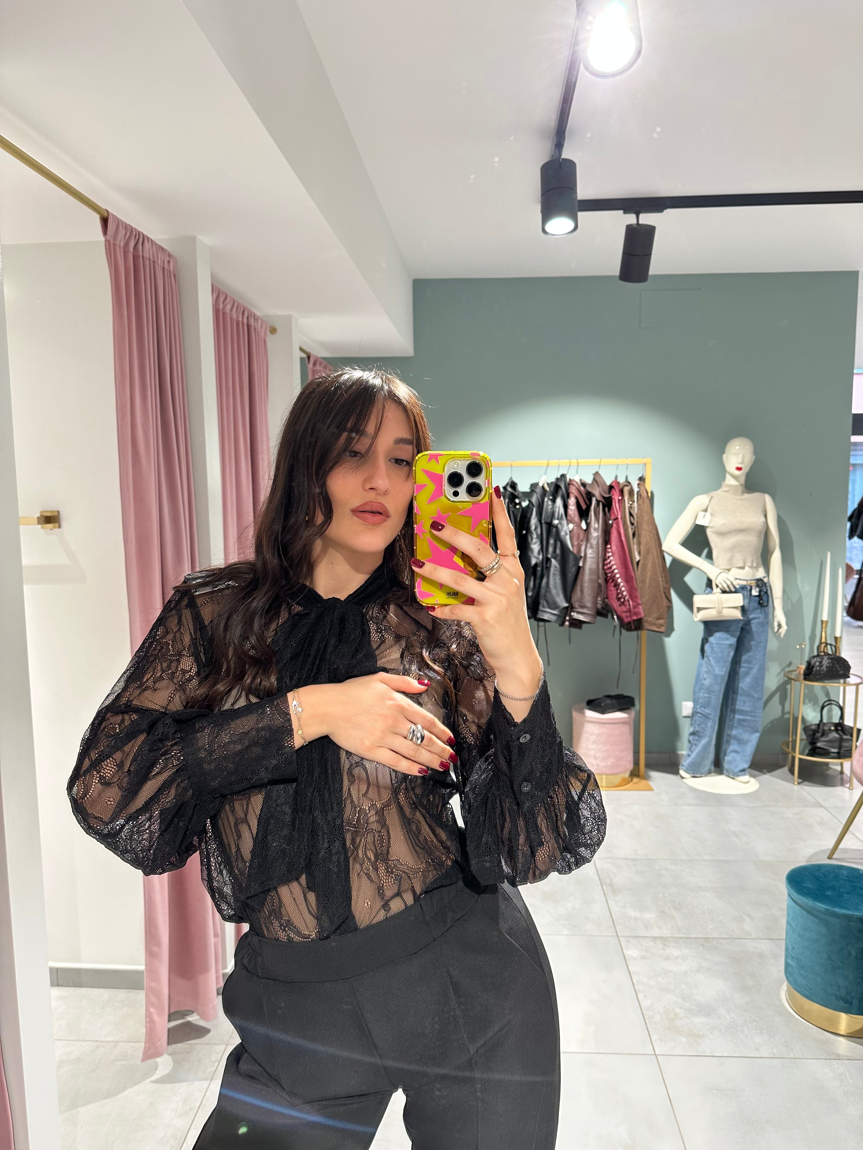 blusa pizzo