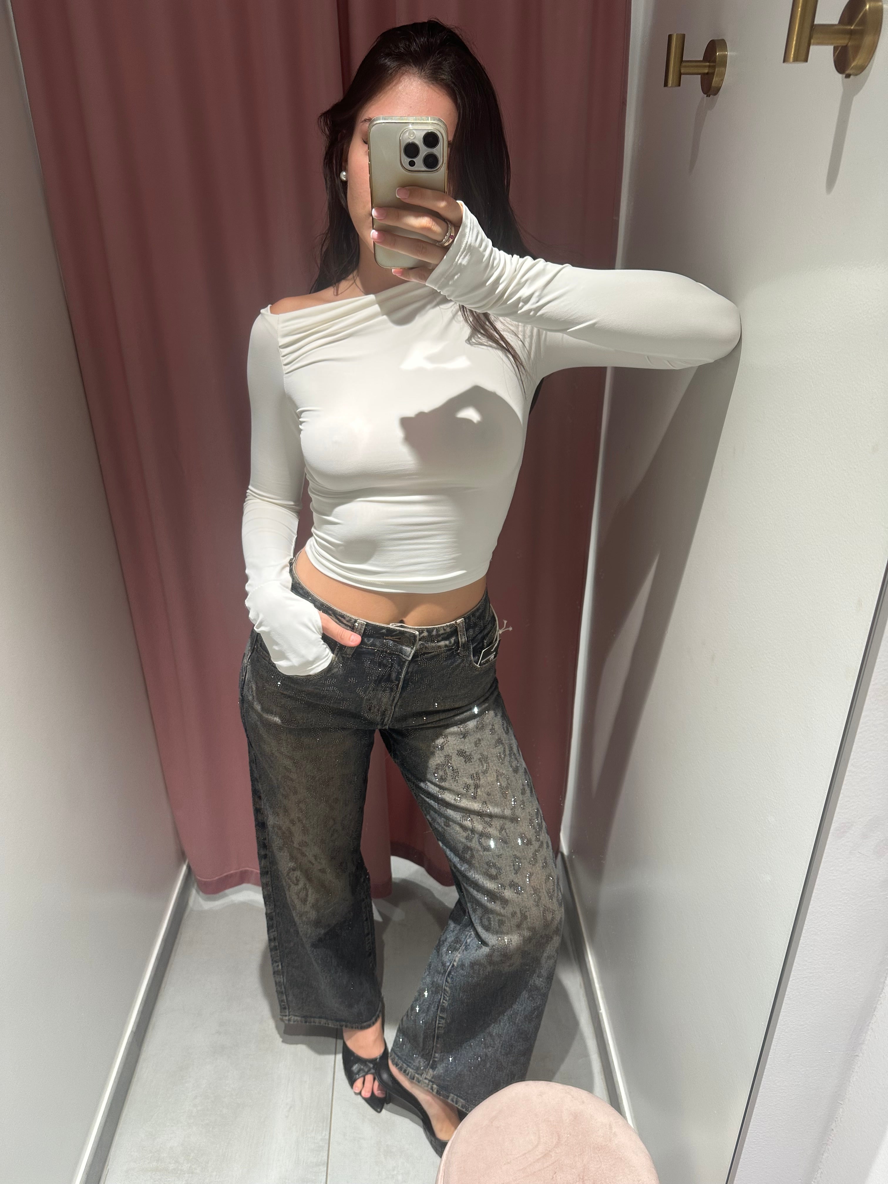jeans animalie swarovski