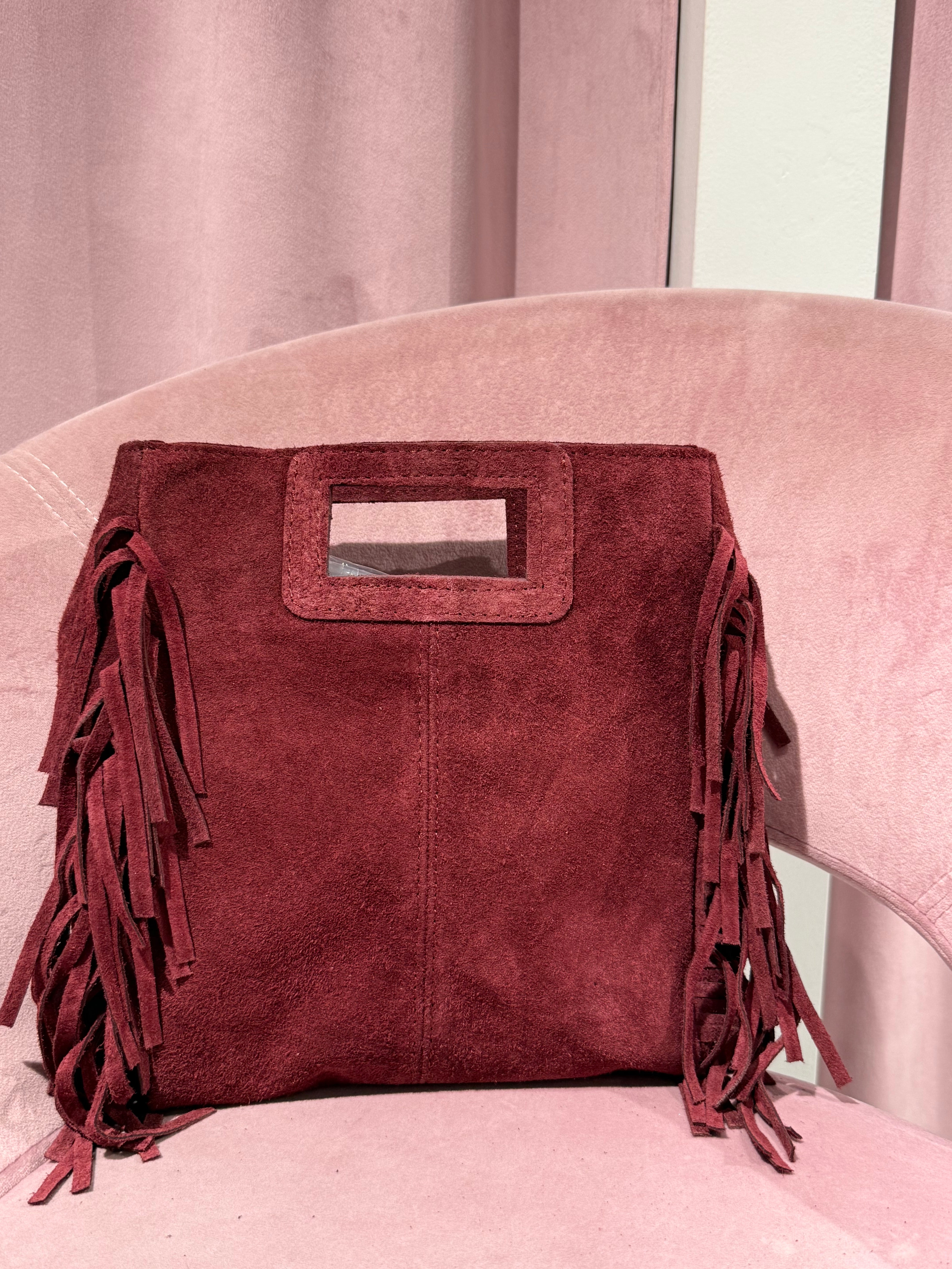 borsa medium frangiata