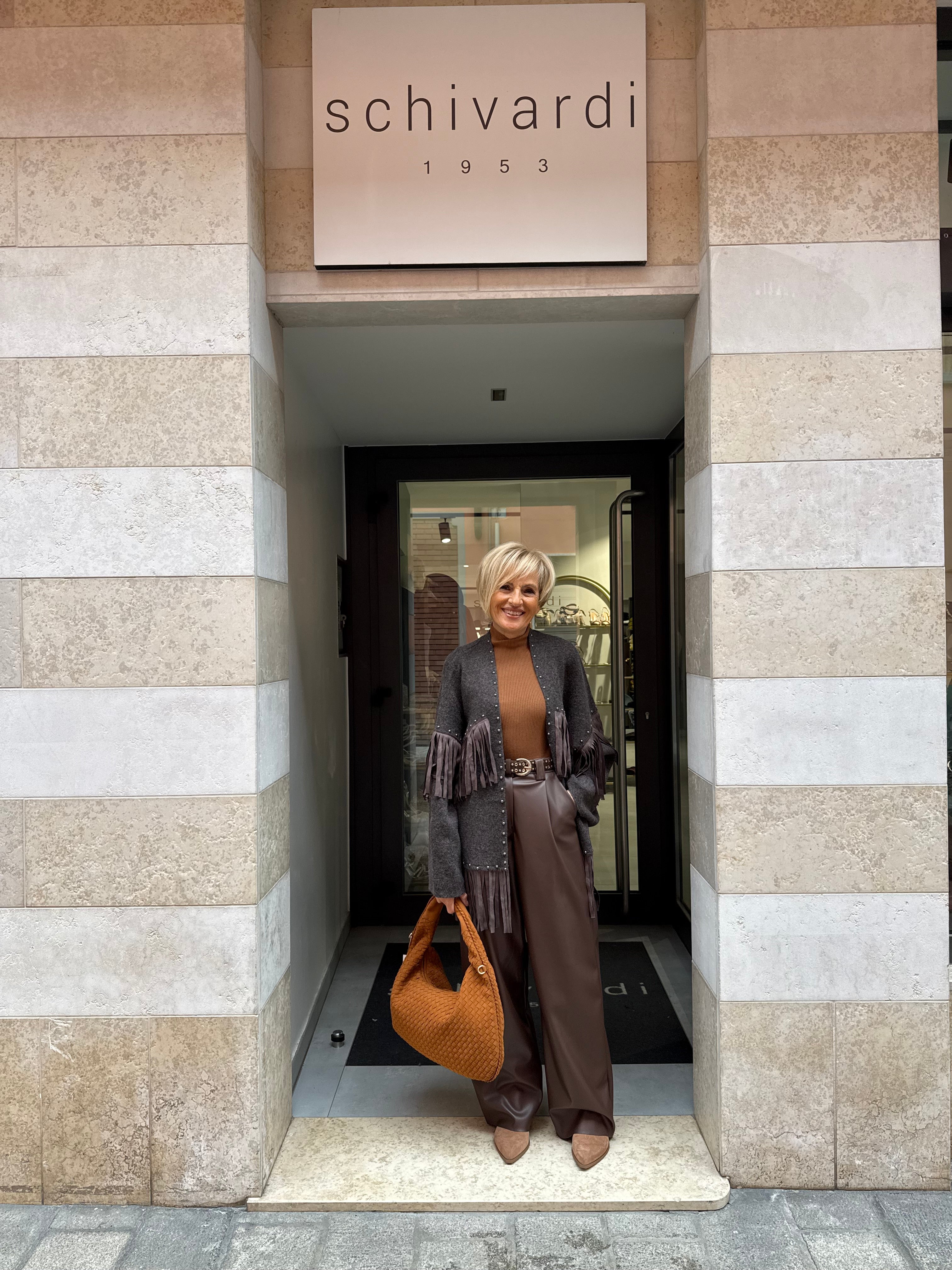 pantalone palazzo ecopelle