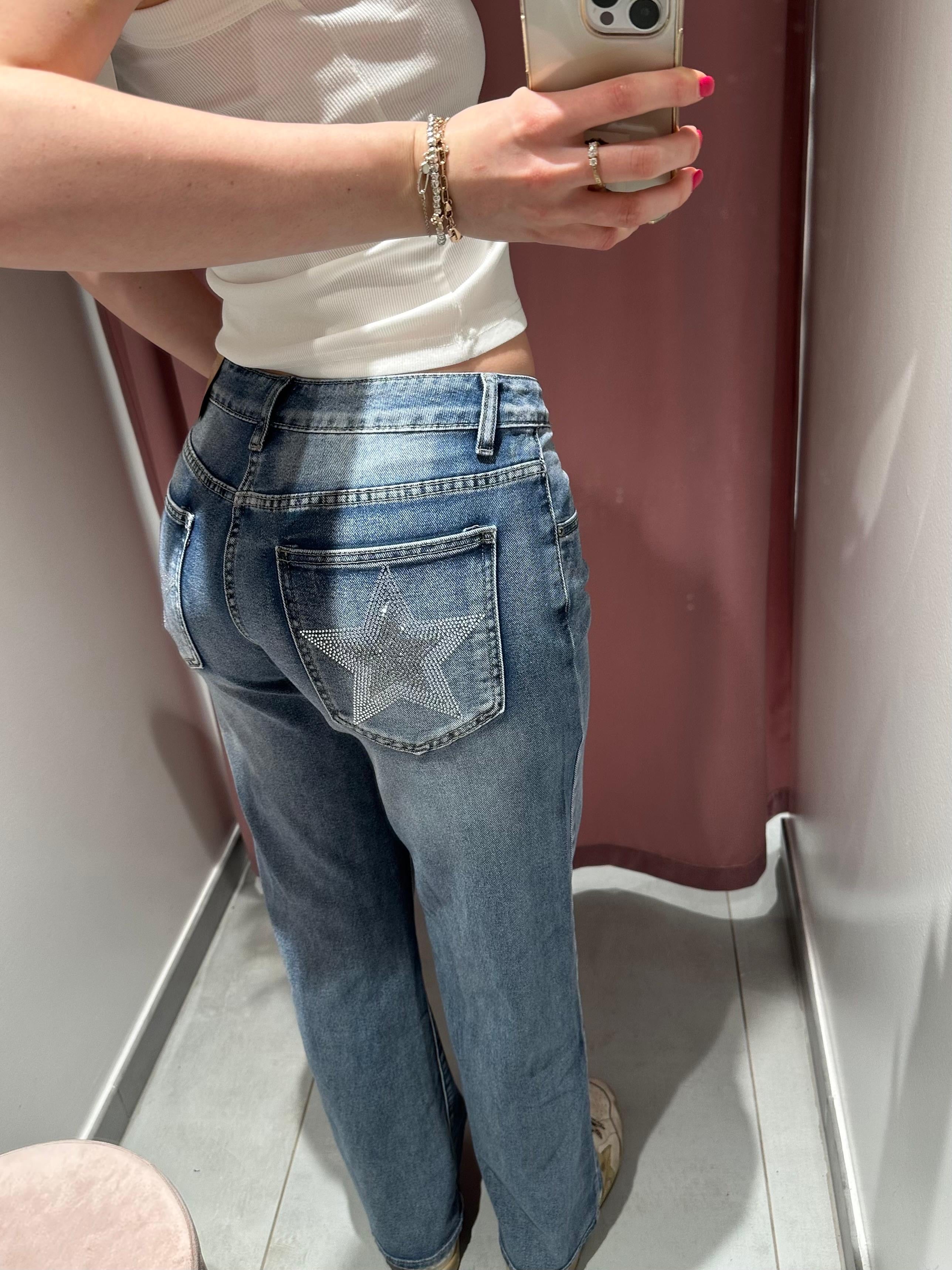 jeans tasche stars
