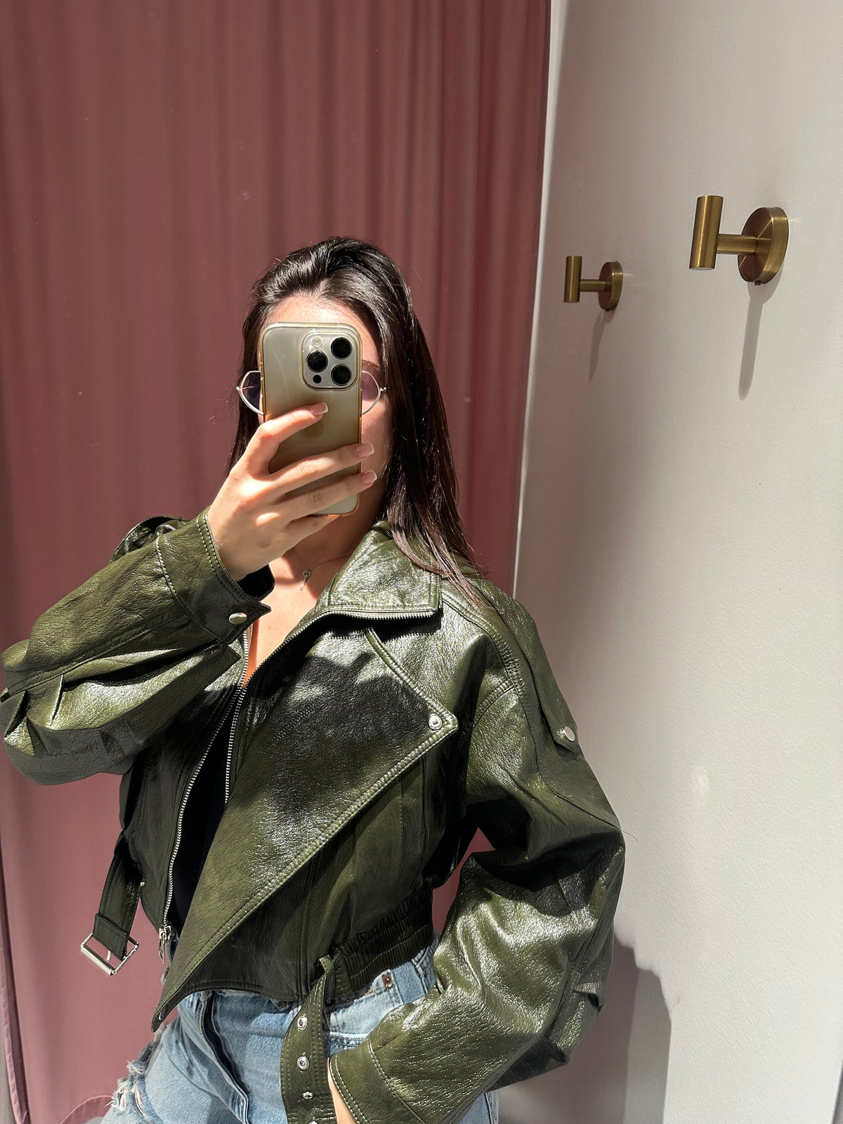 giubbotto bomber lucido