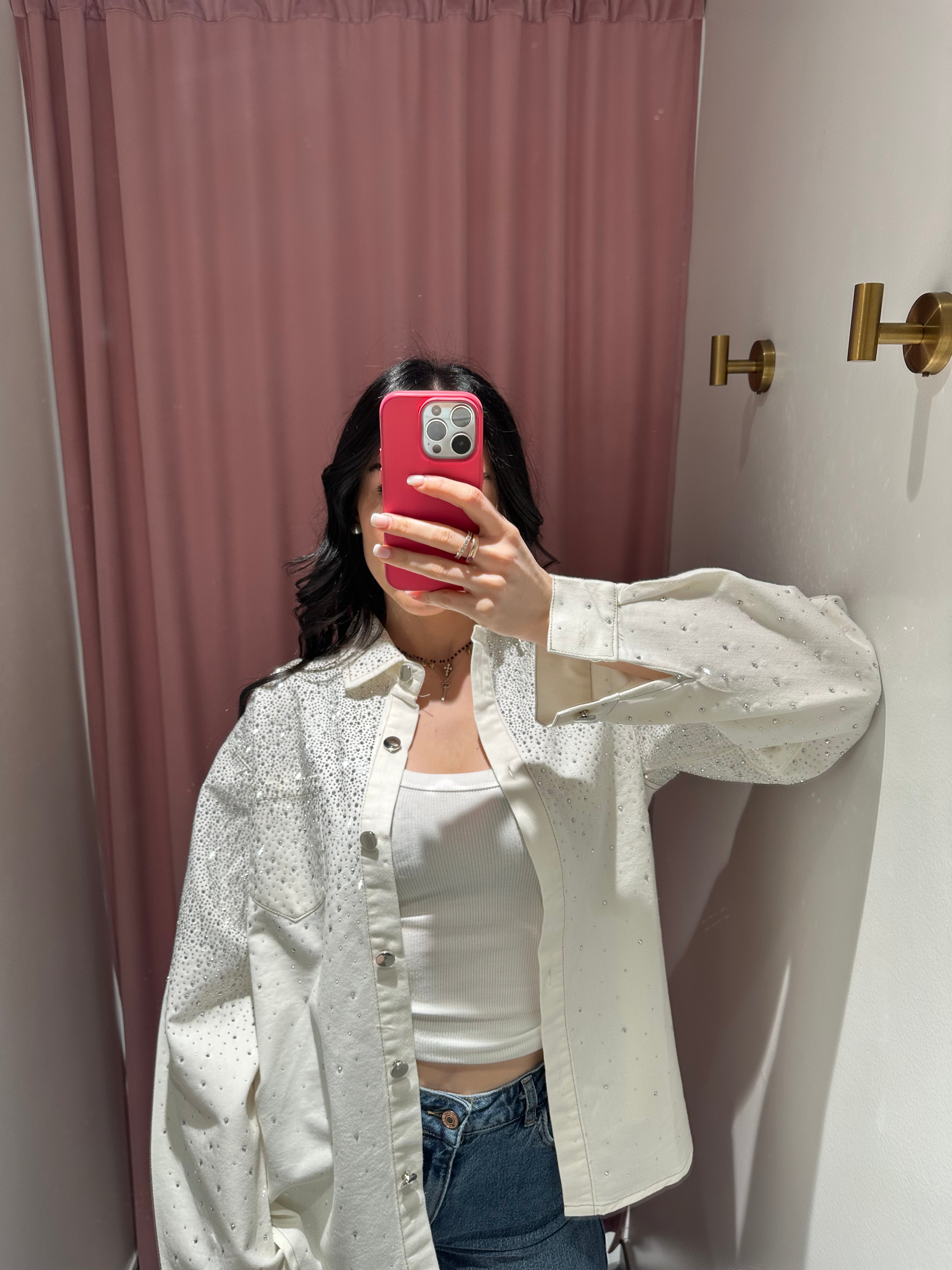 camicia strass wow