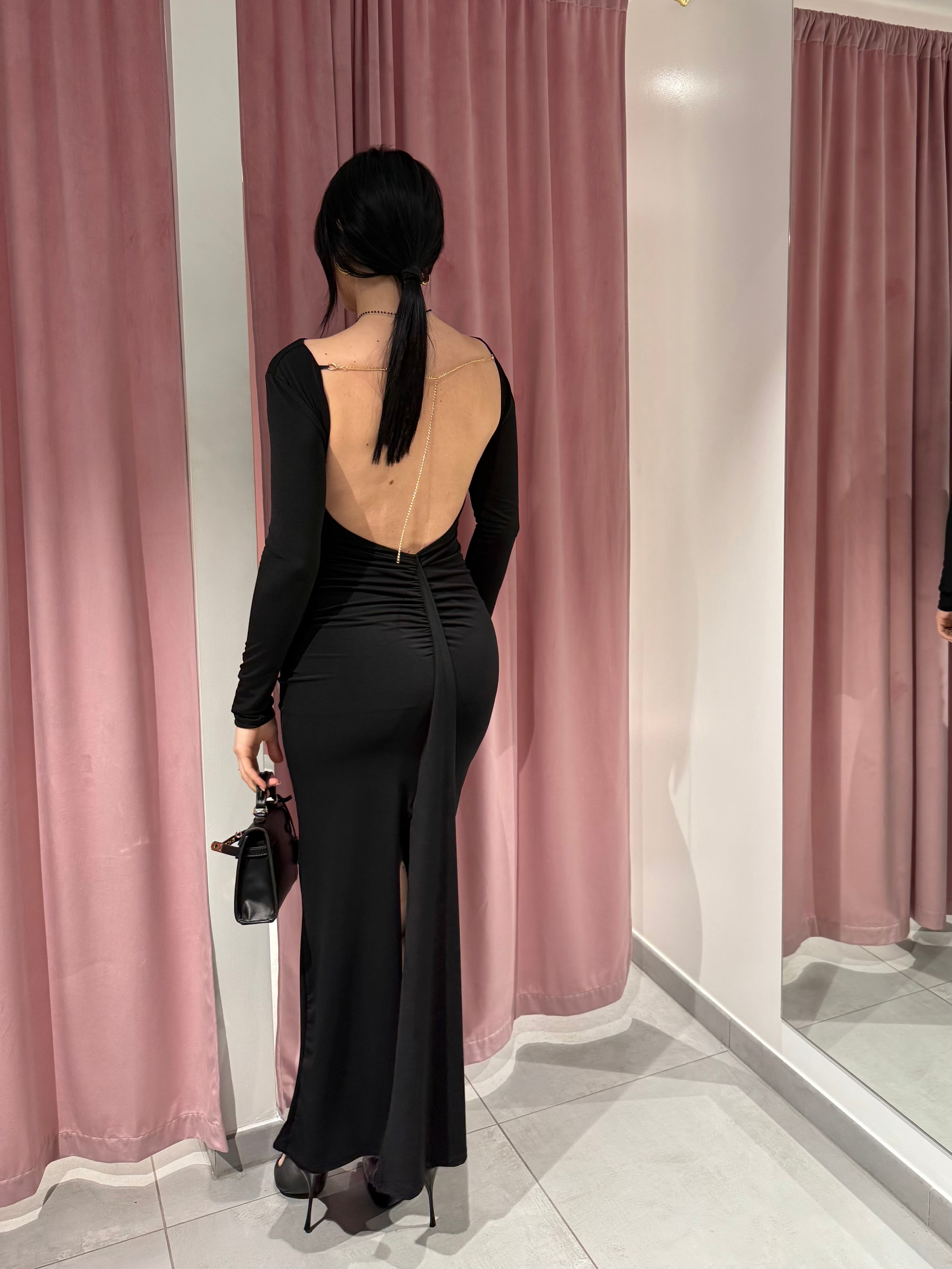 abito dettaglio oro schiena