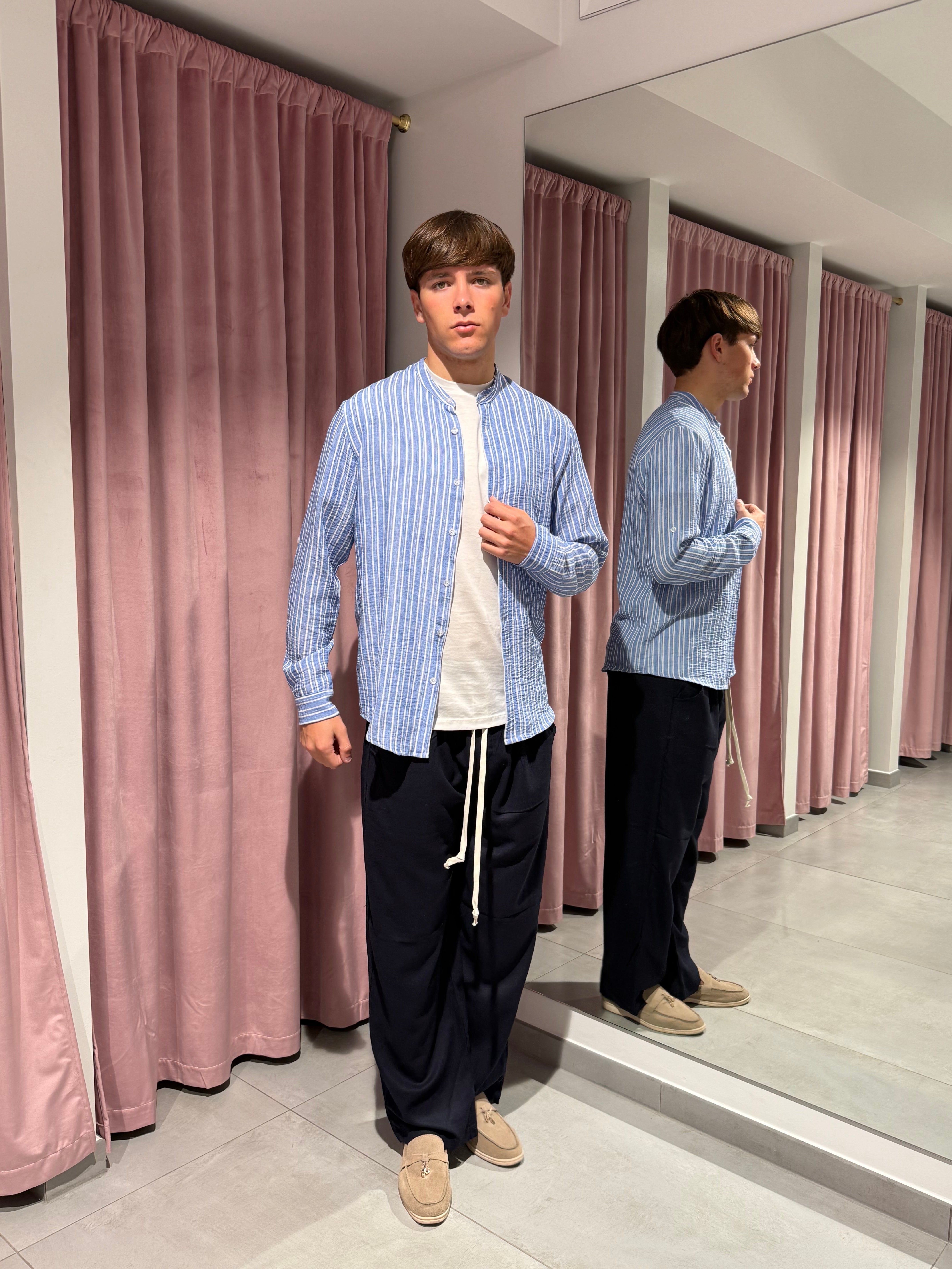 camicia coreana rigoni