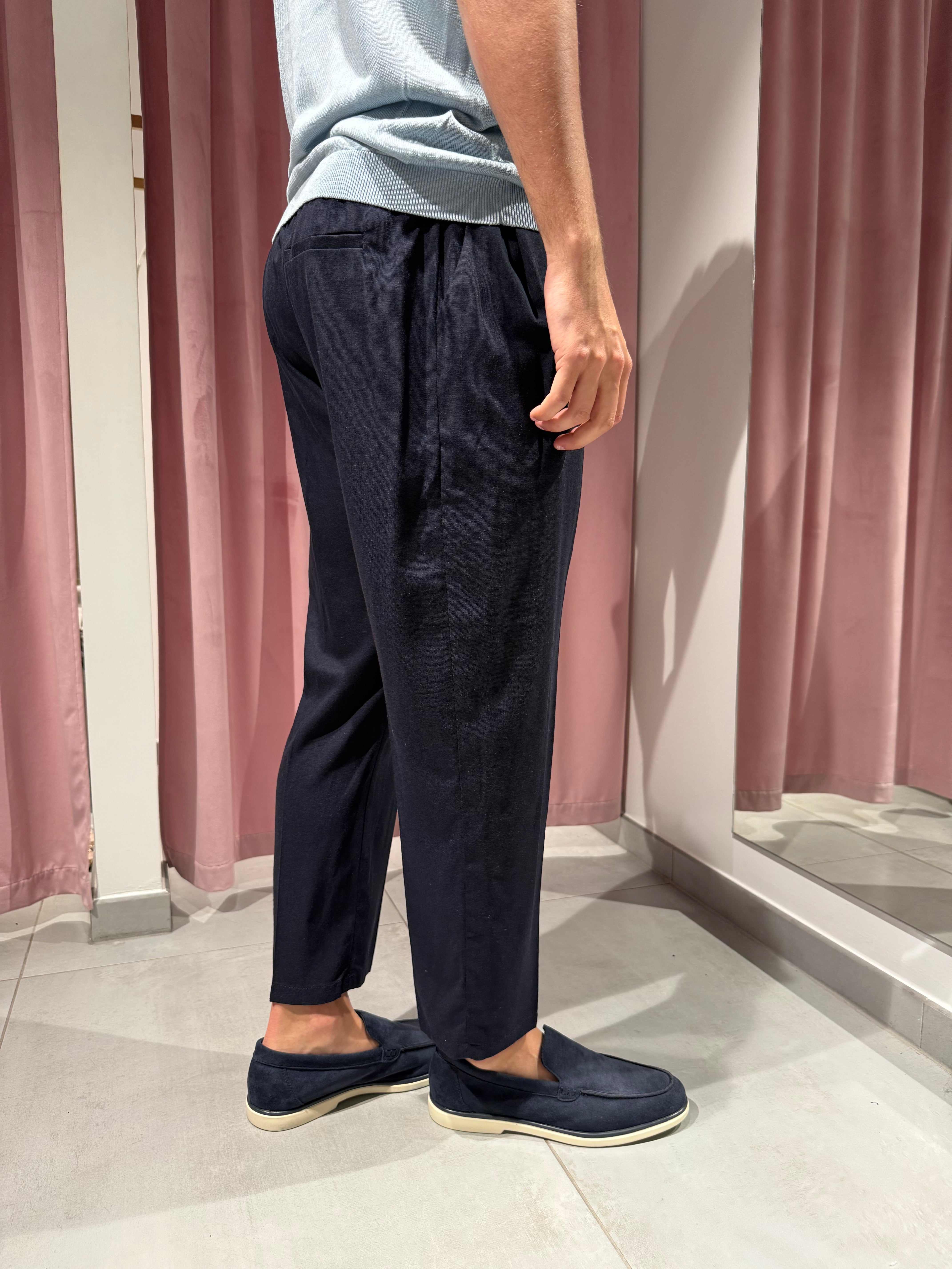 pantalone lino regular