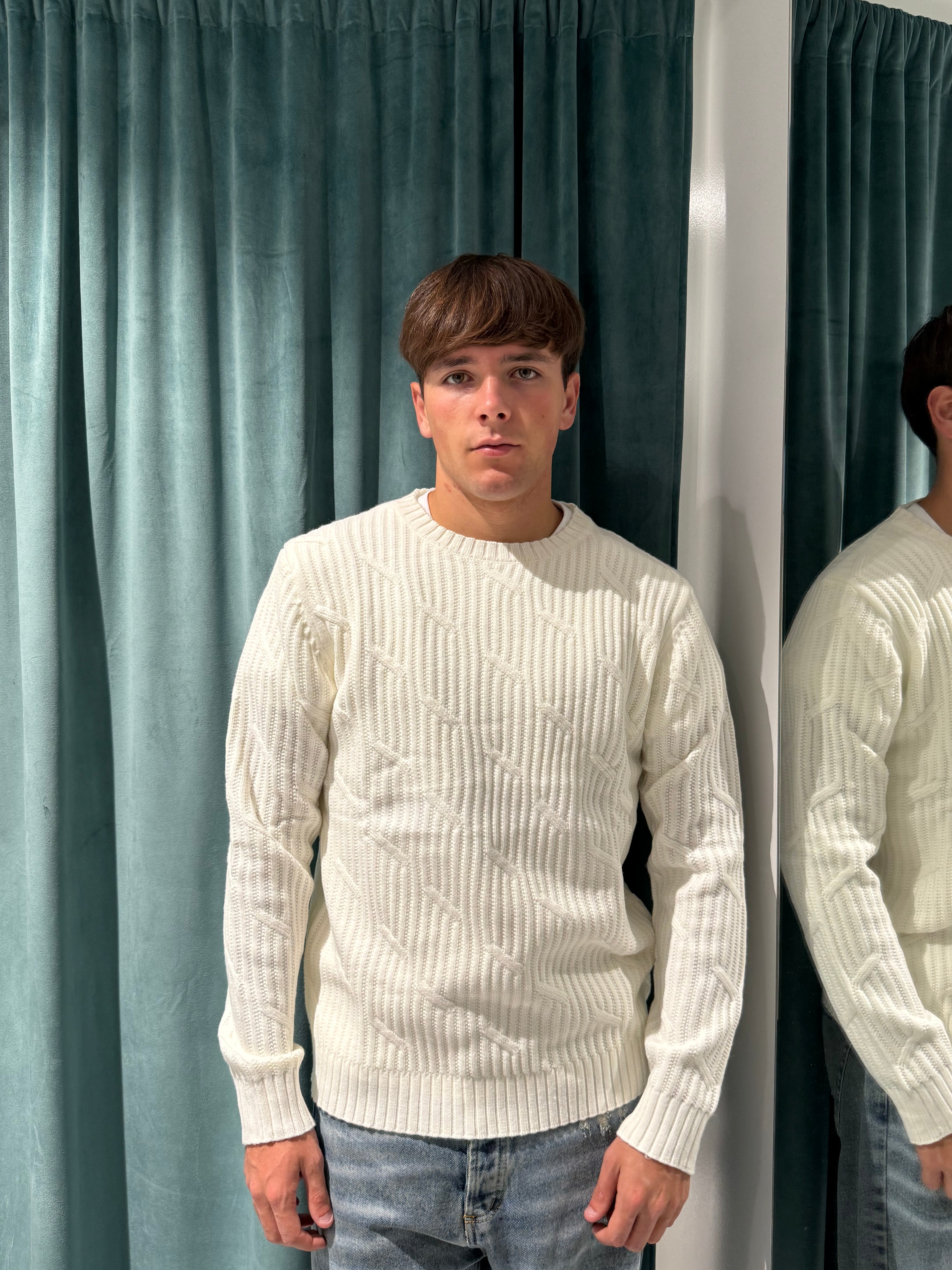 maglioncino giocollo lavorato