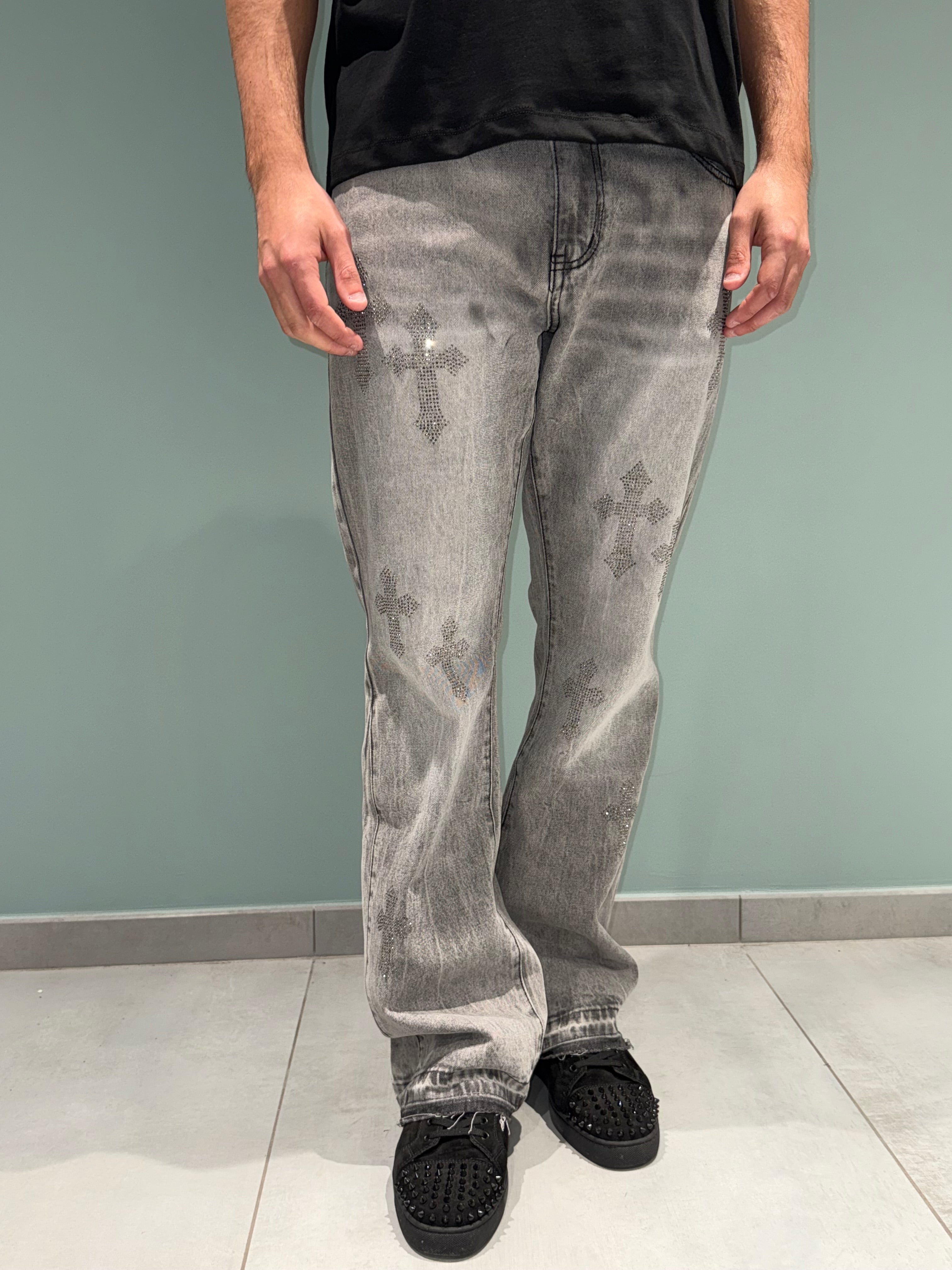 jeans flare croci