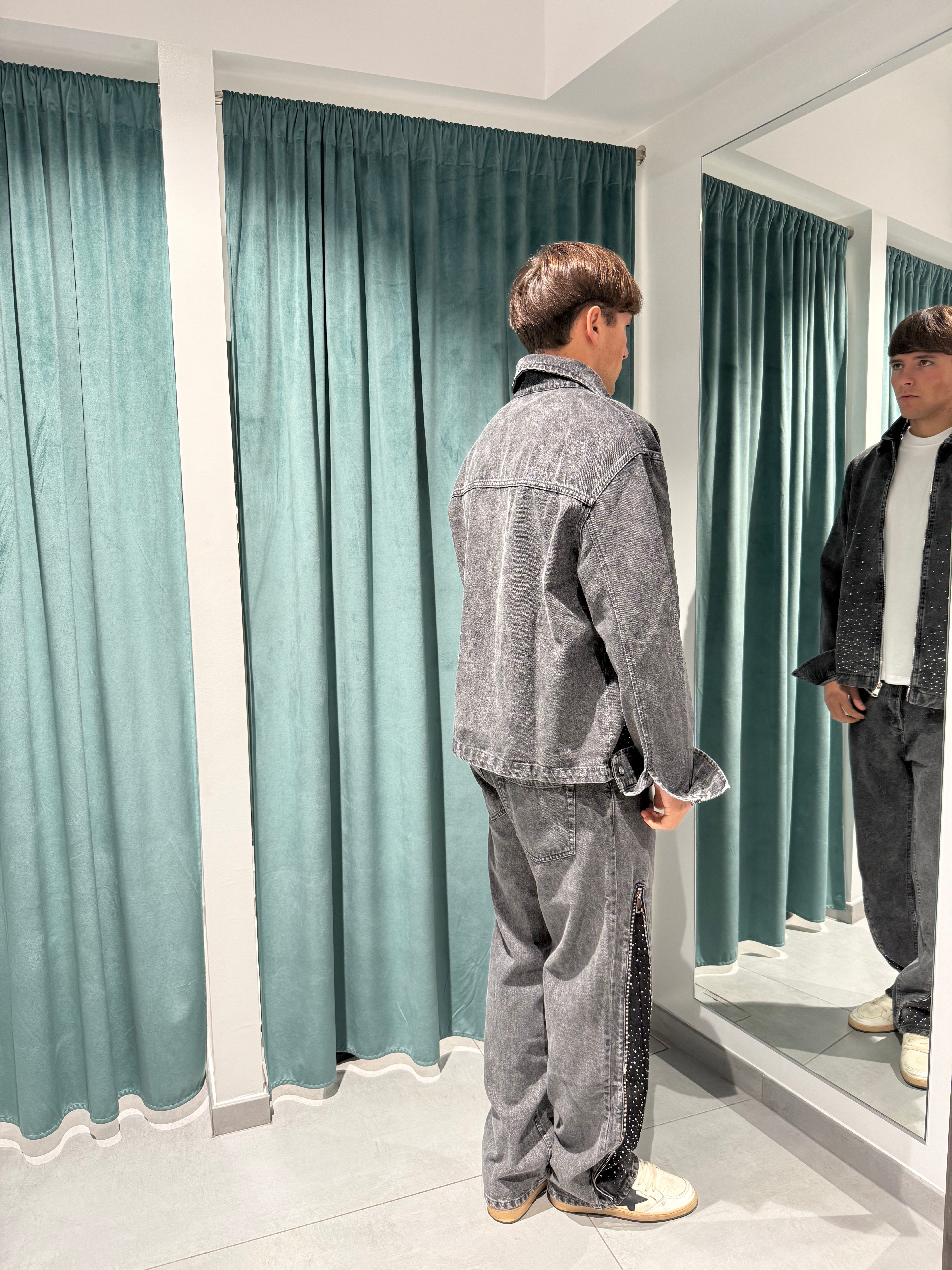 coordinato zip diamond