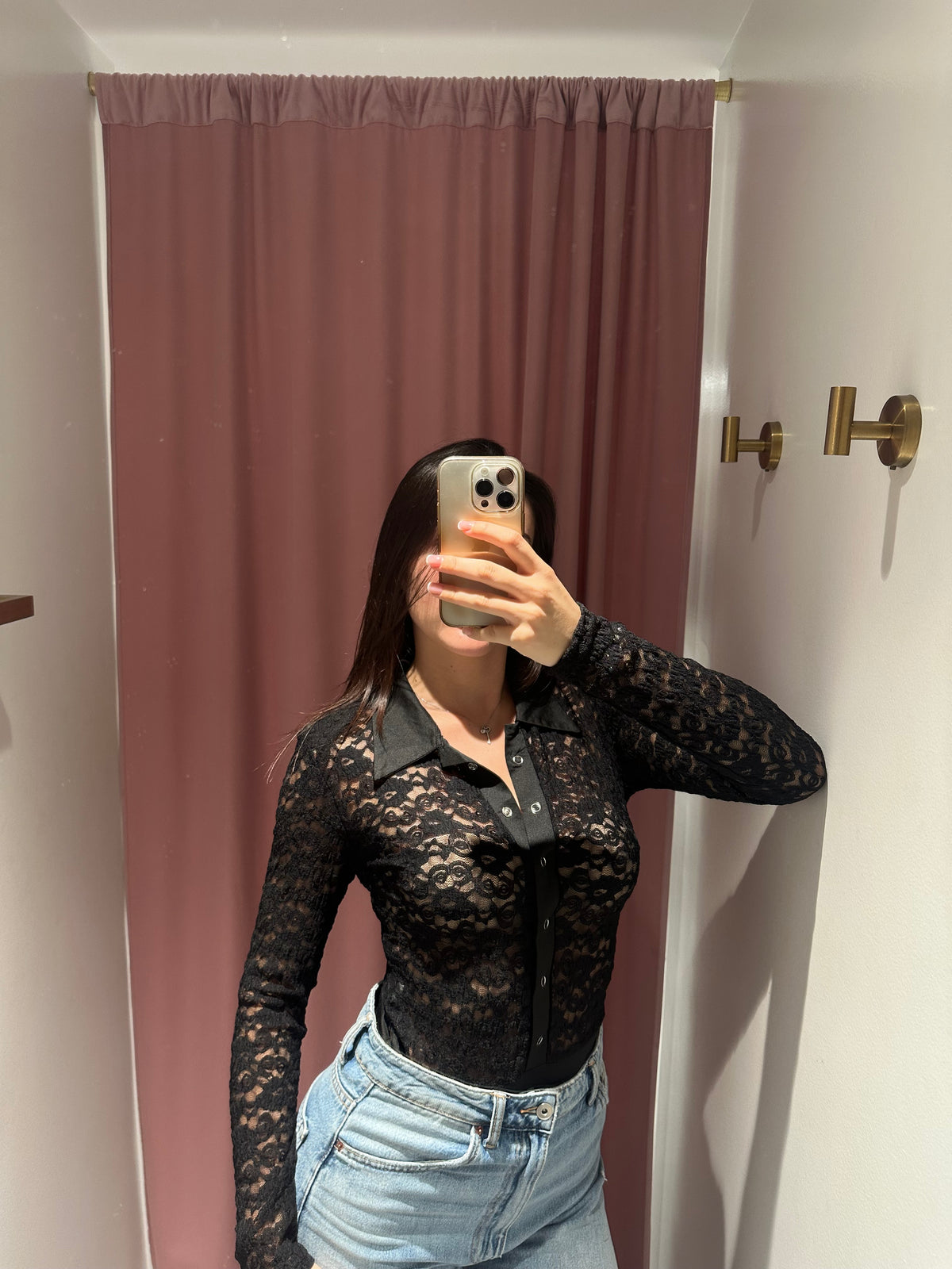 body camicia pizzo