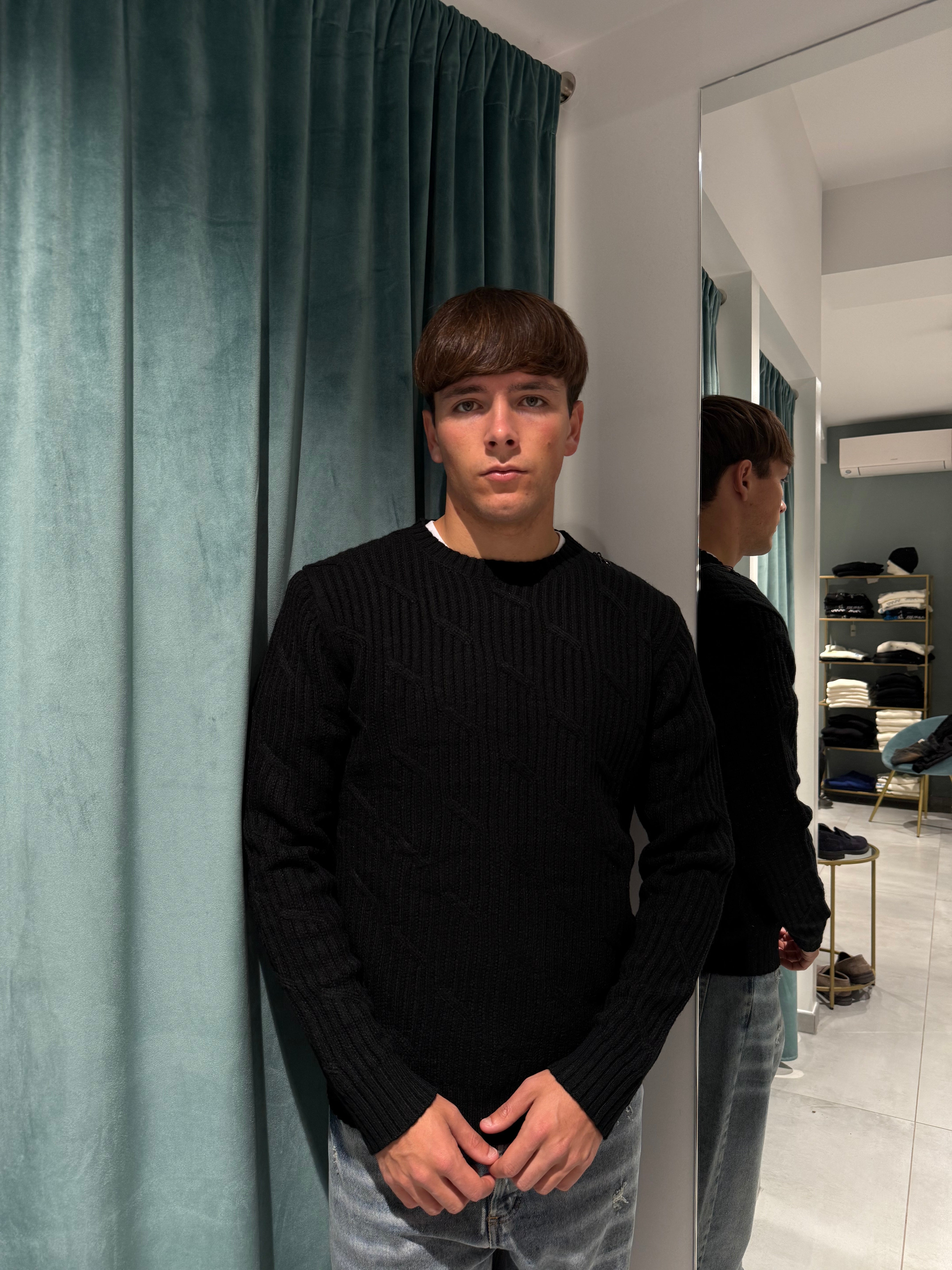 maglioncino giocollo lavorato