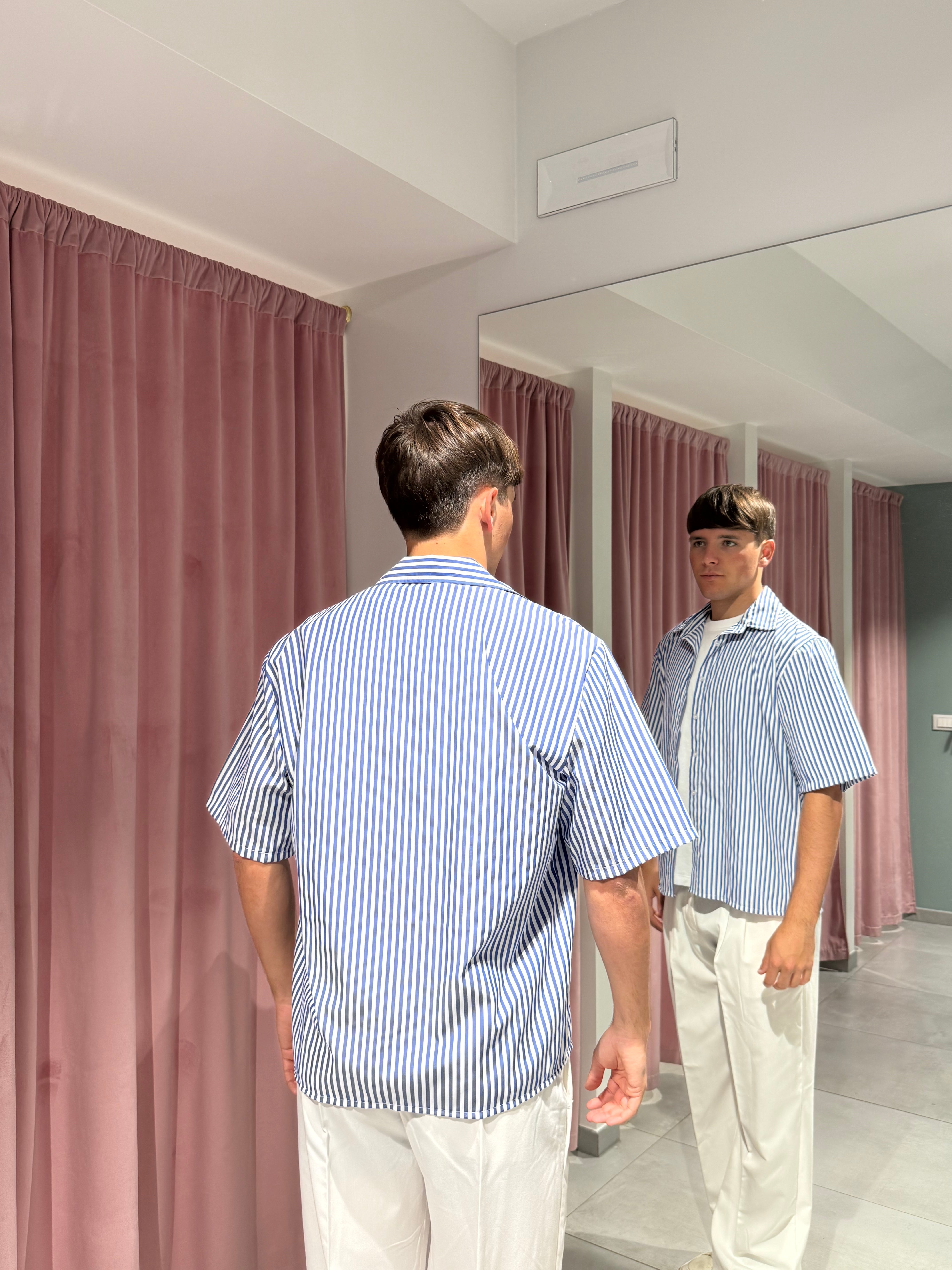 camicia bowling righata