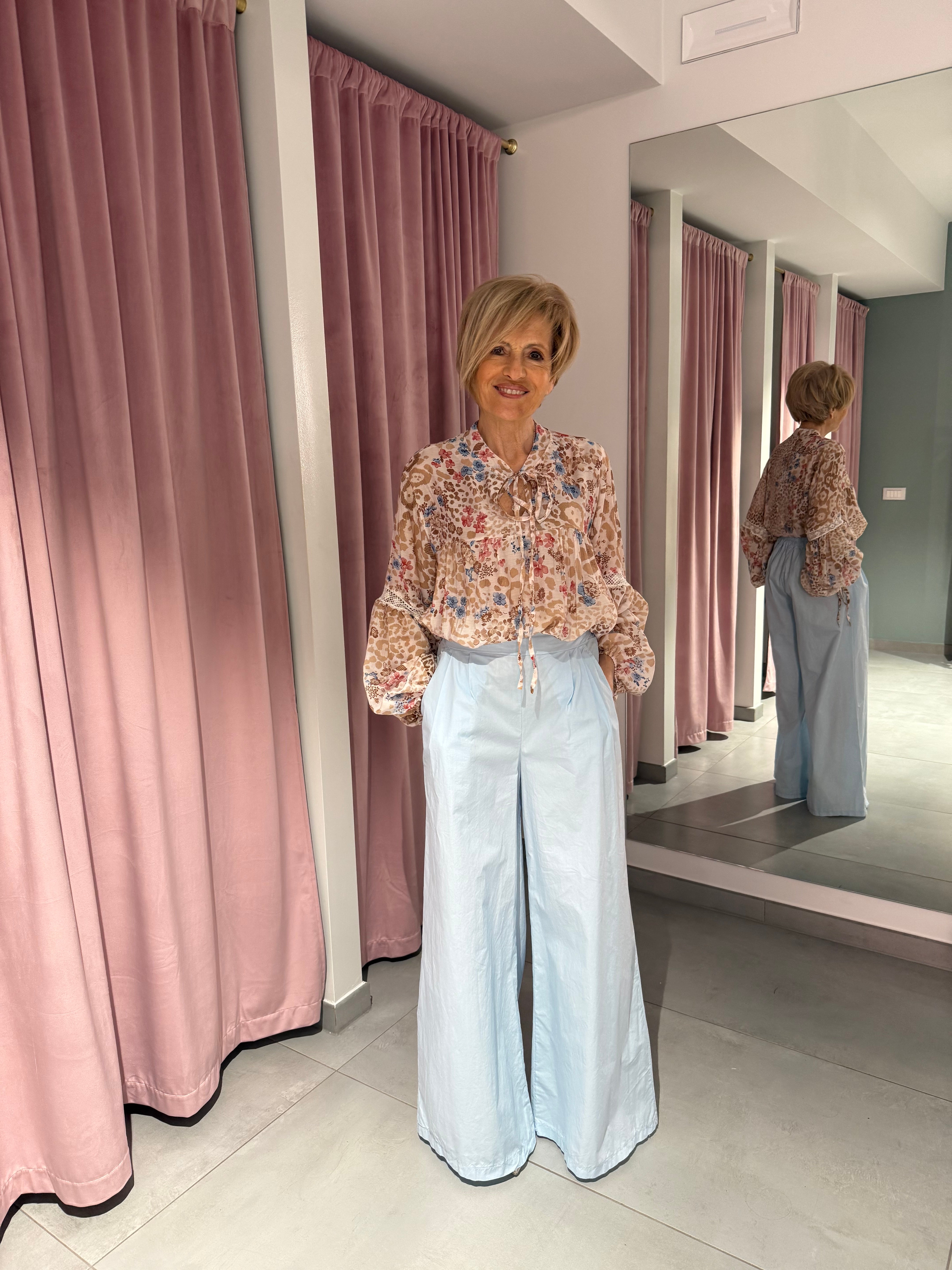 pantalone palazzo cotone