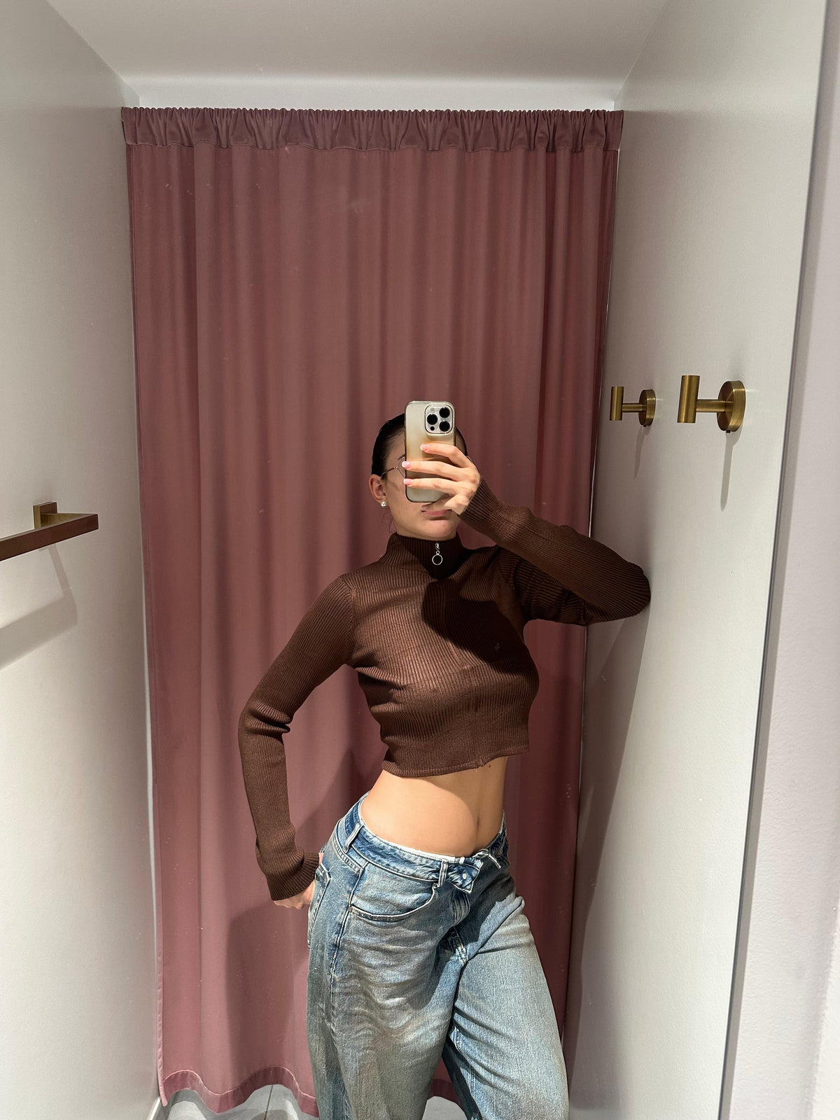 maglioncino crop zip
