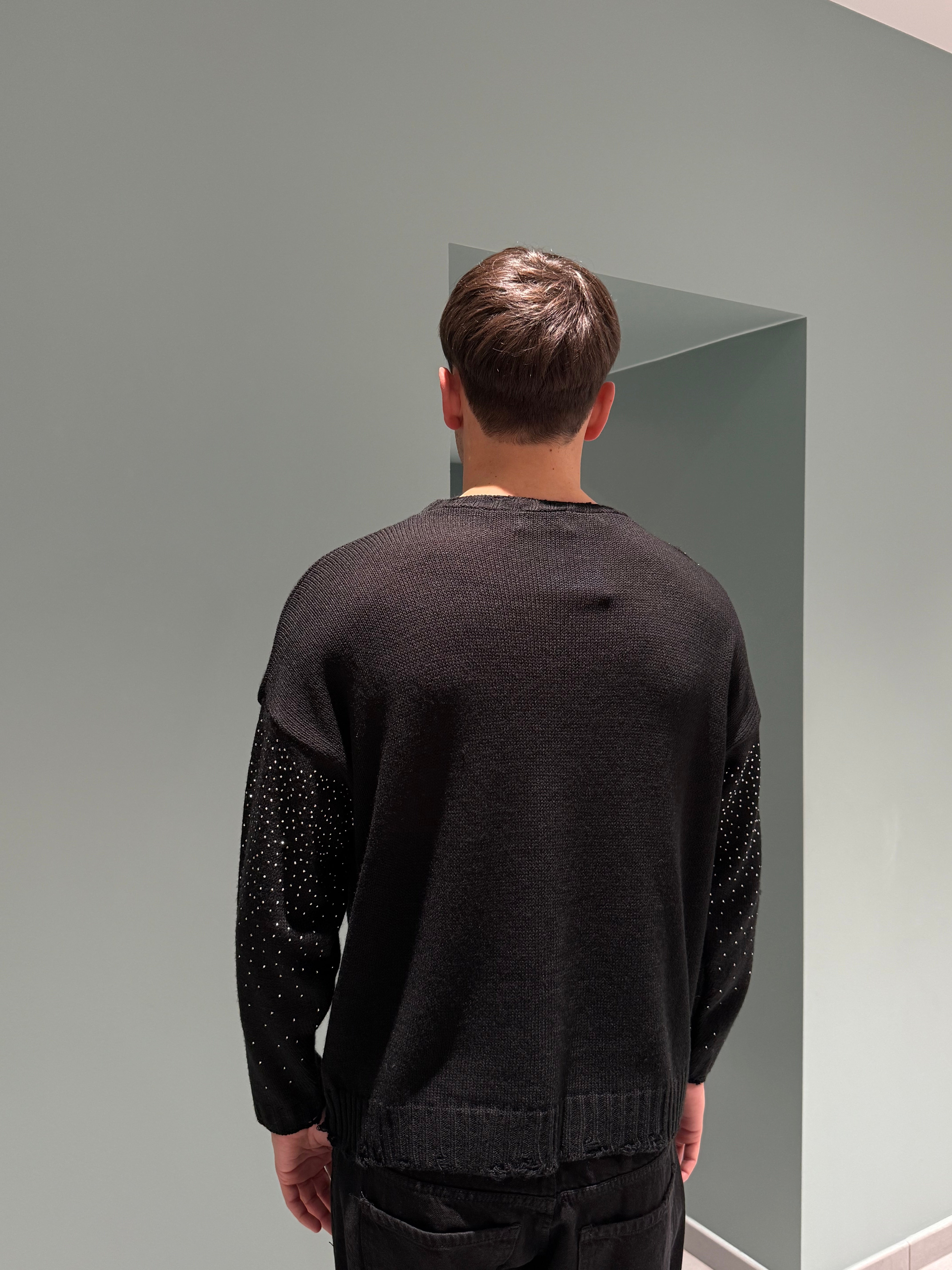 maglione full strass