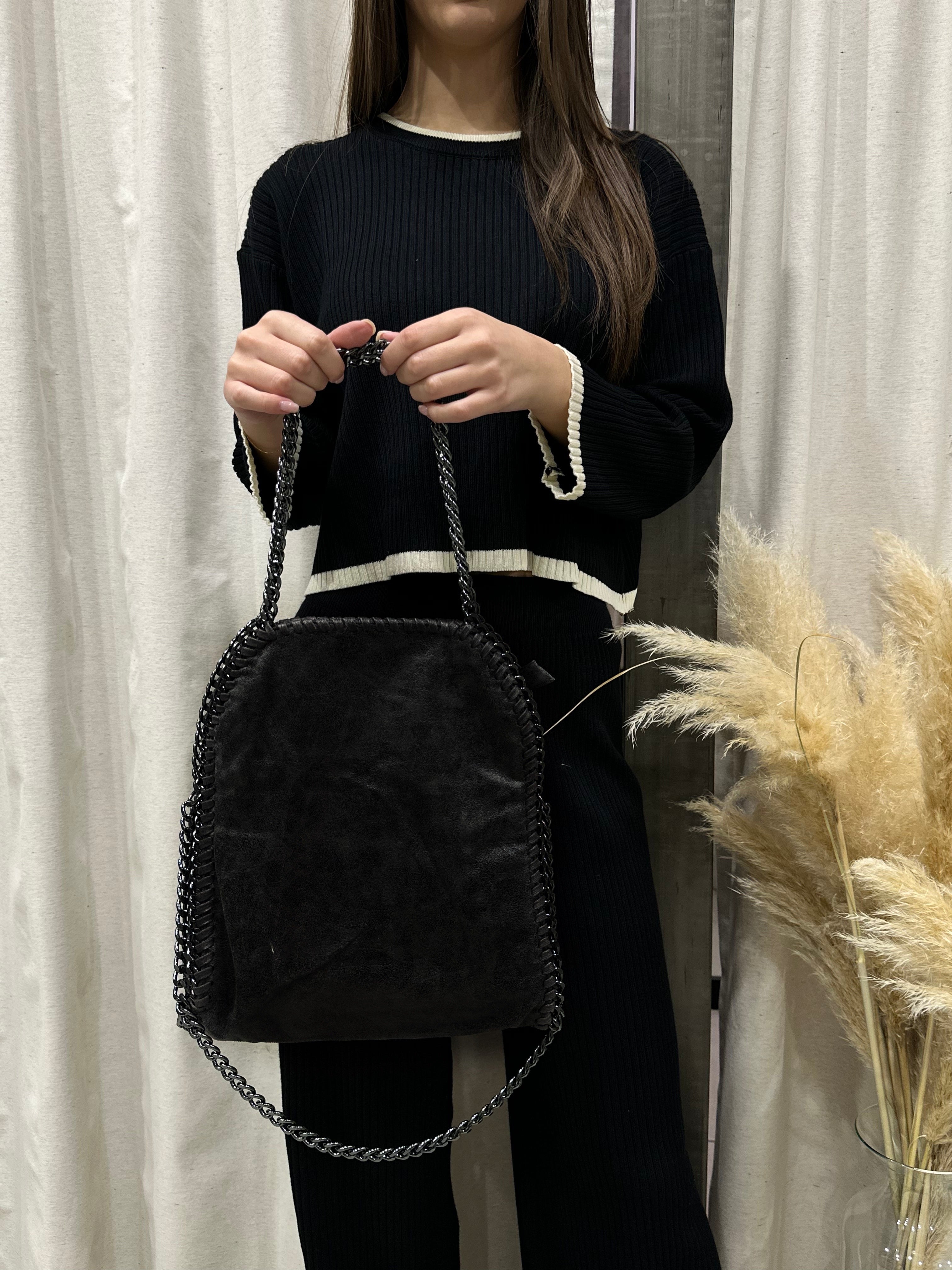borsa ecopelle stella