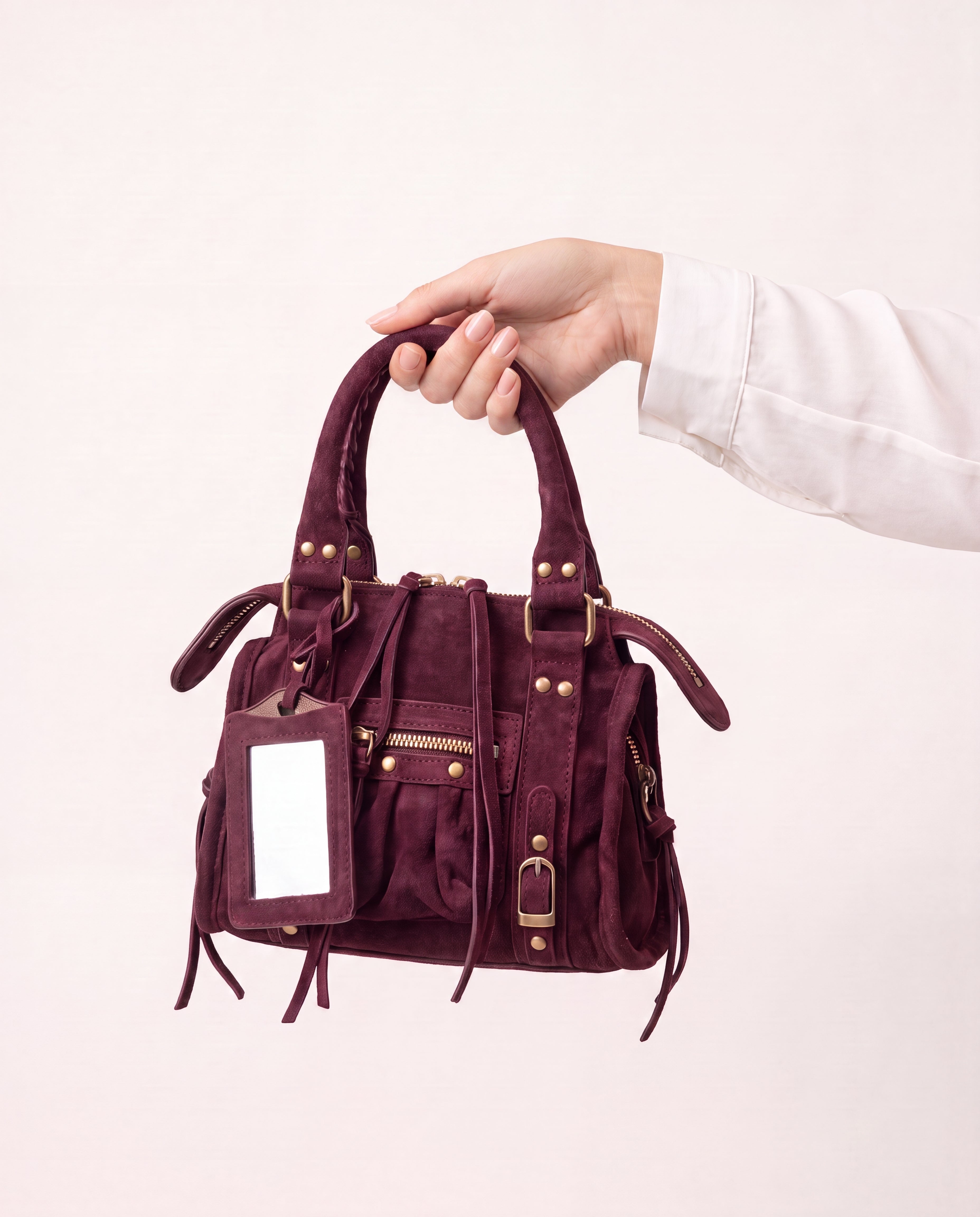 borsa greta effetto camoscio