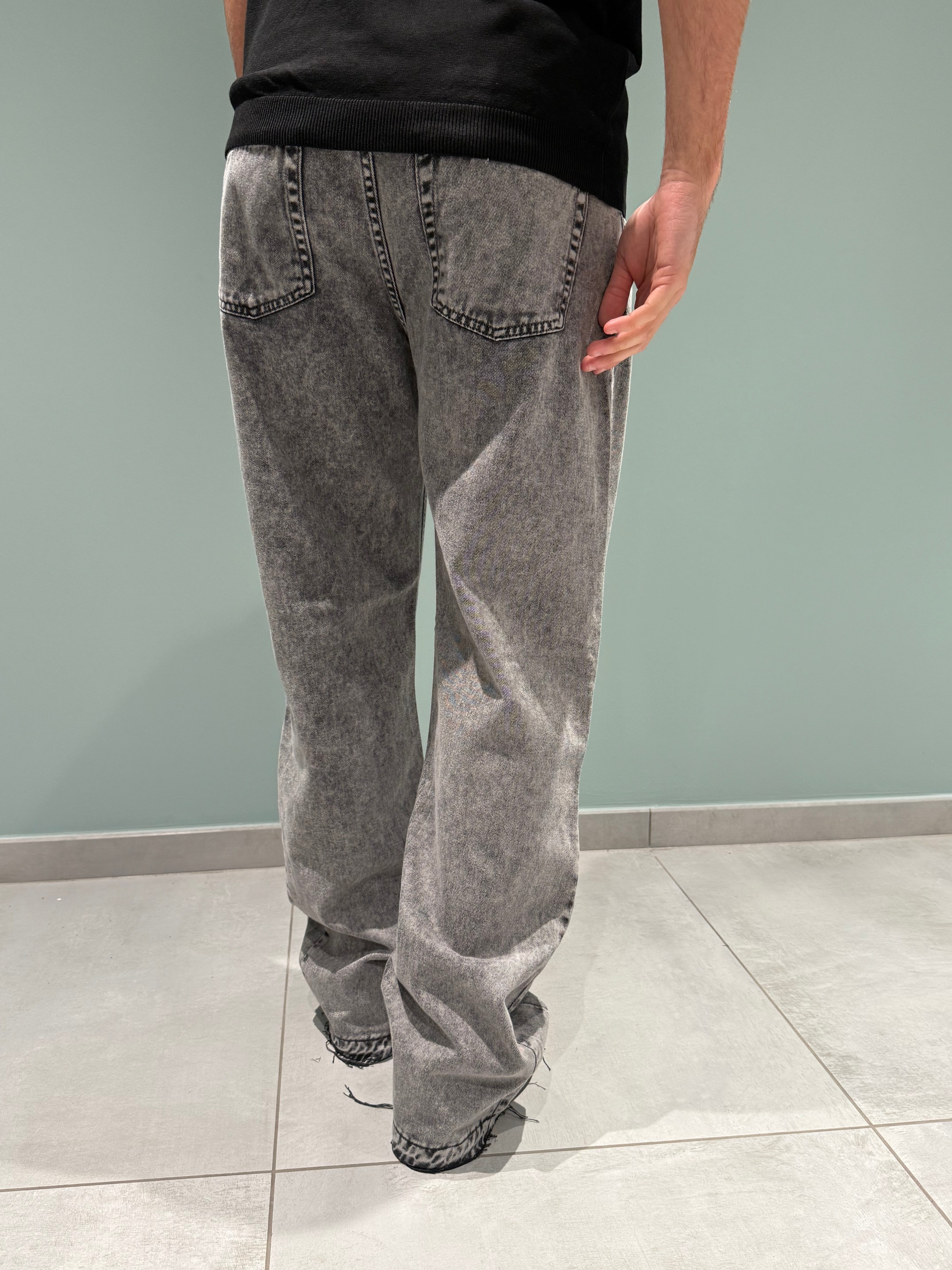jeans flare gray