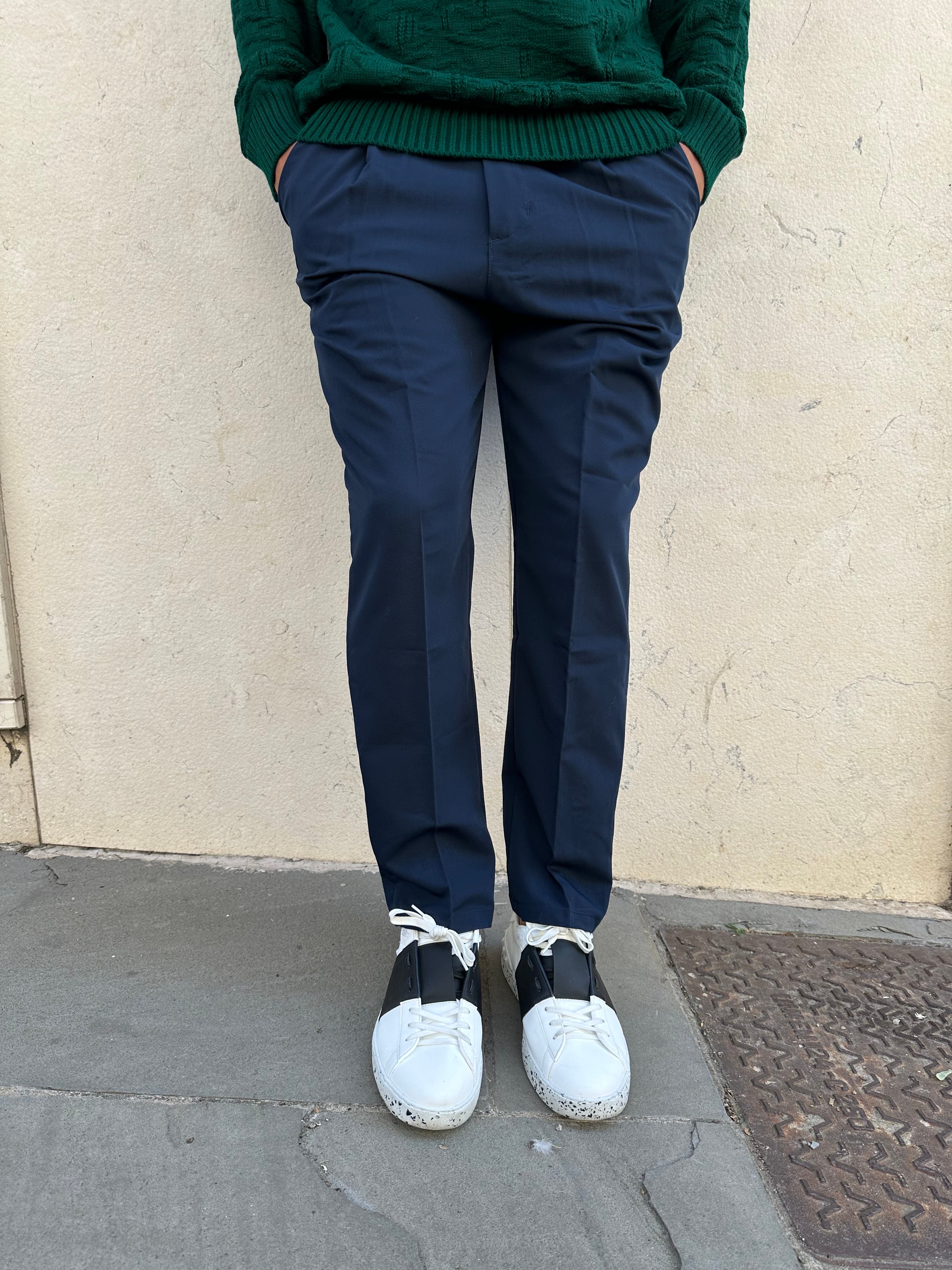 pantaloni enrico blu
