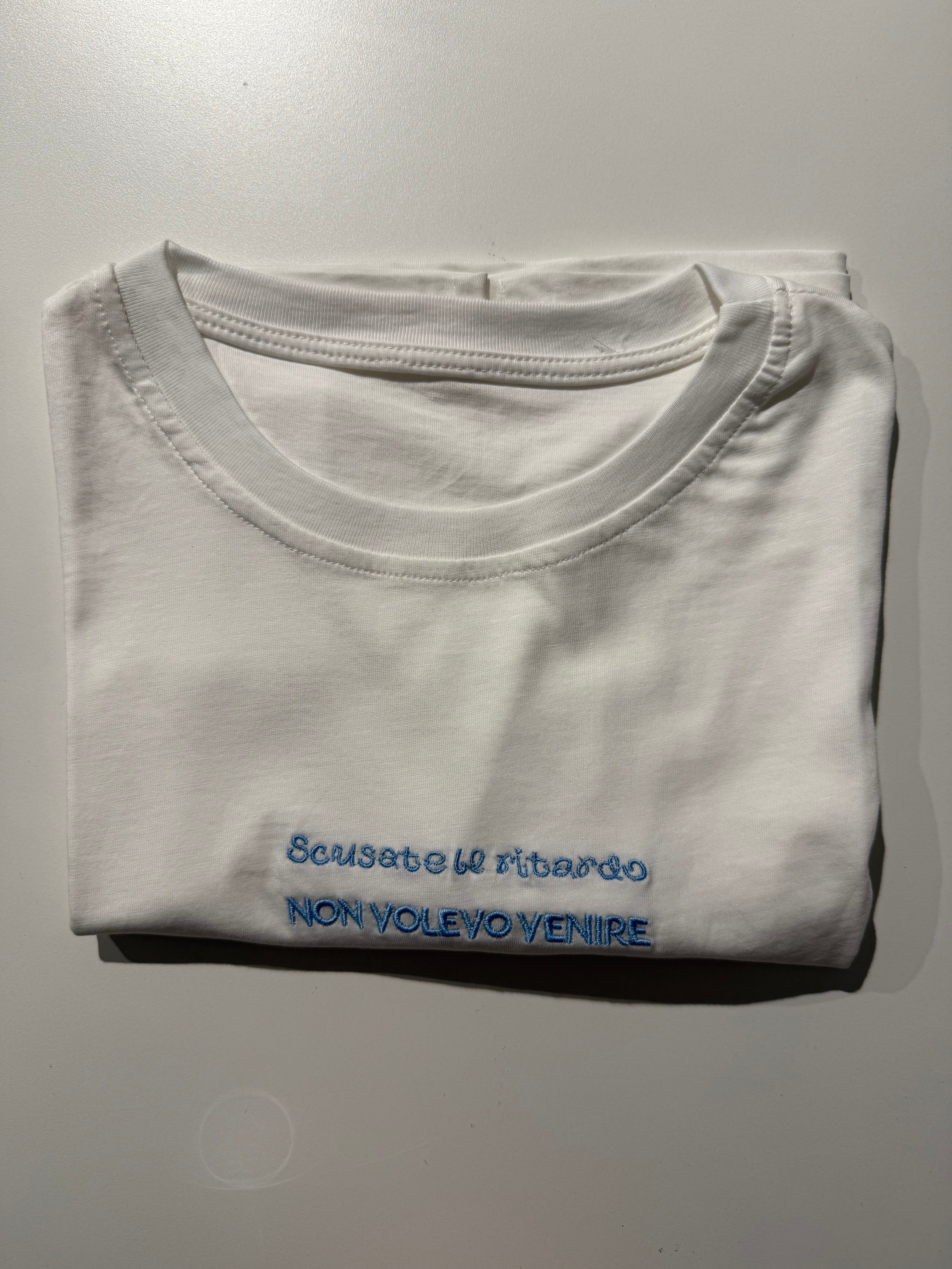 t-shirt scusate ritardo