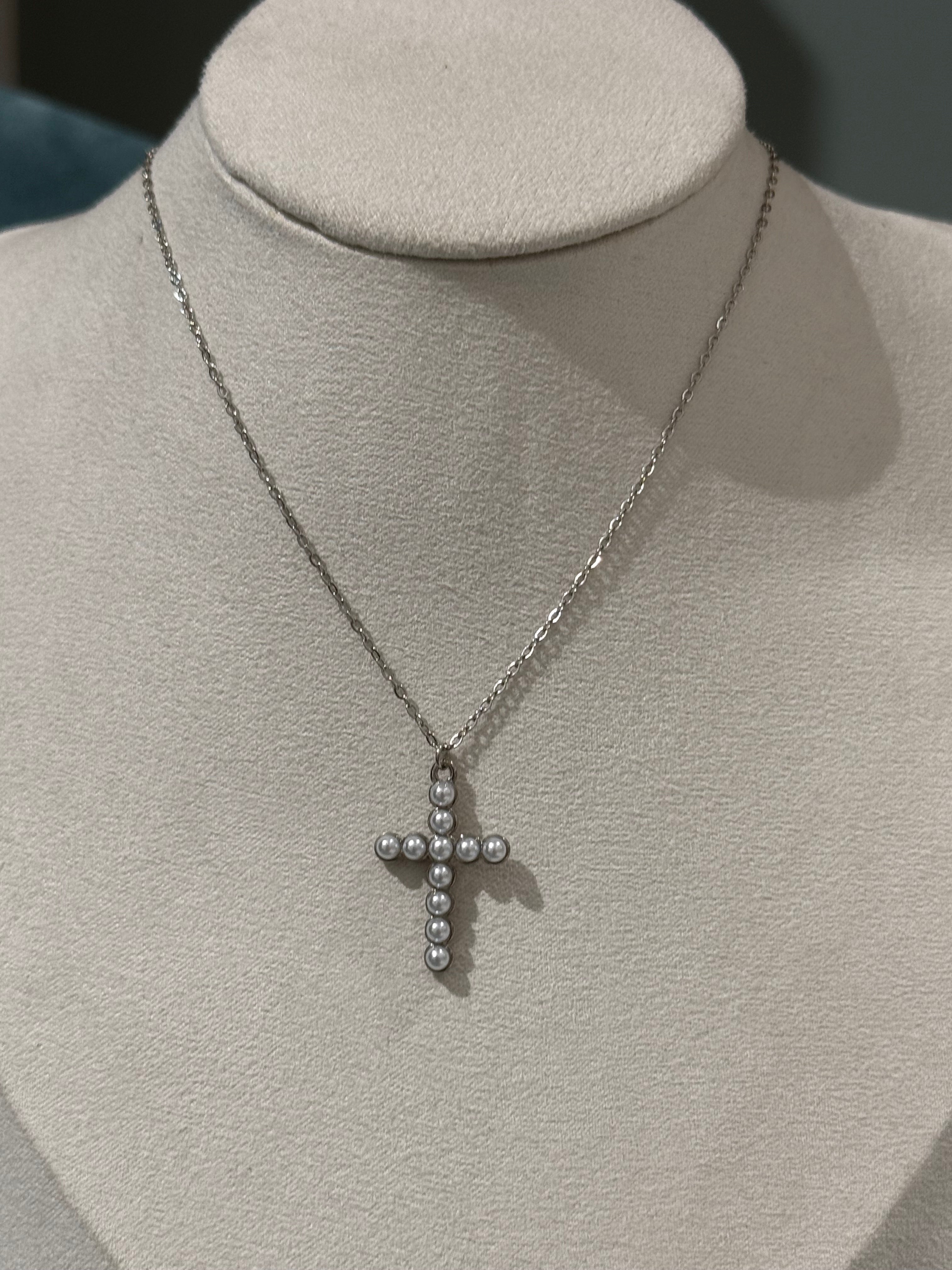 collana croce perline