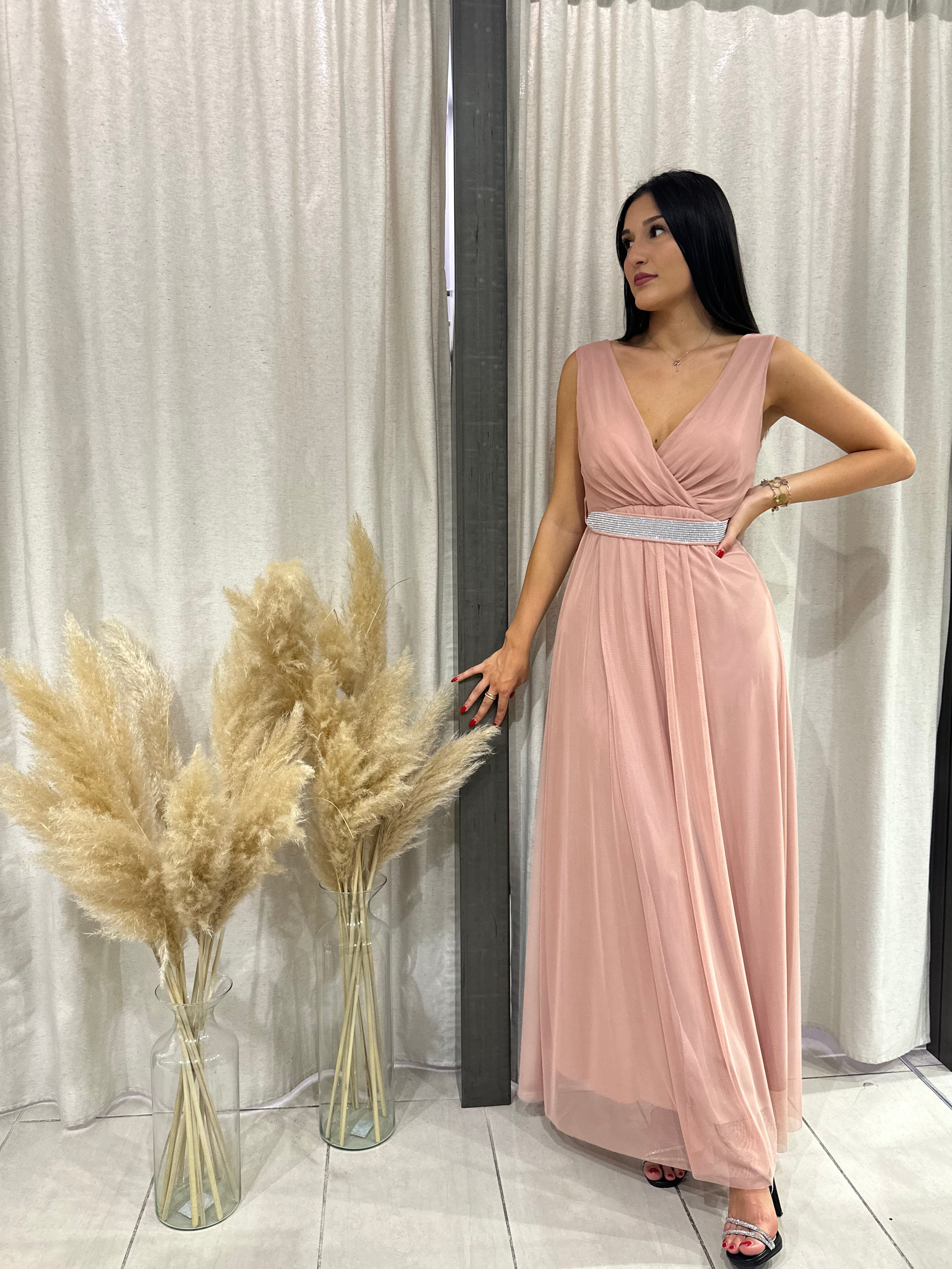 abito tulle silvia rosa