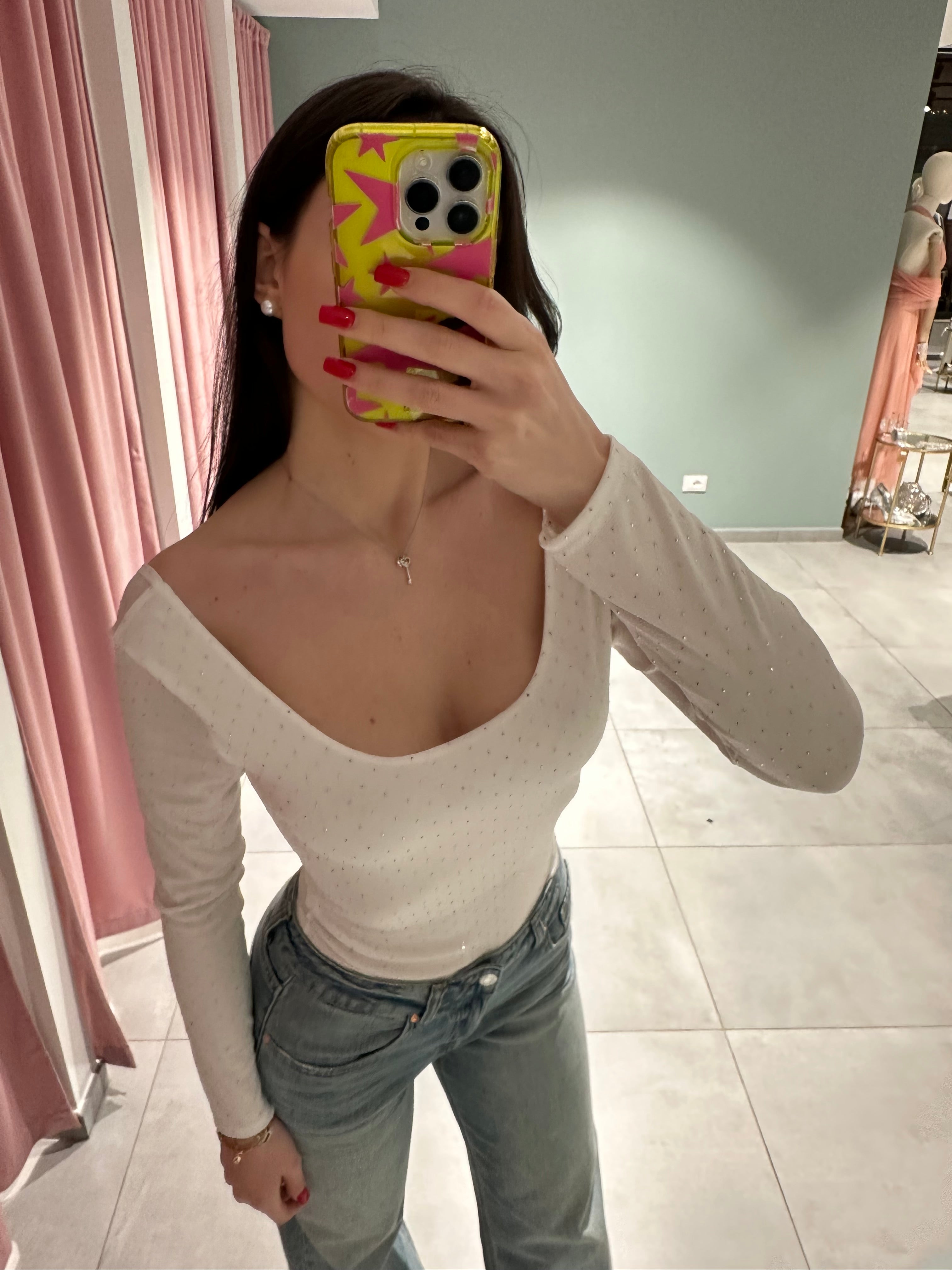 body punti luce scollo