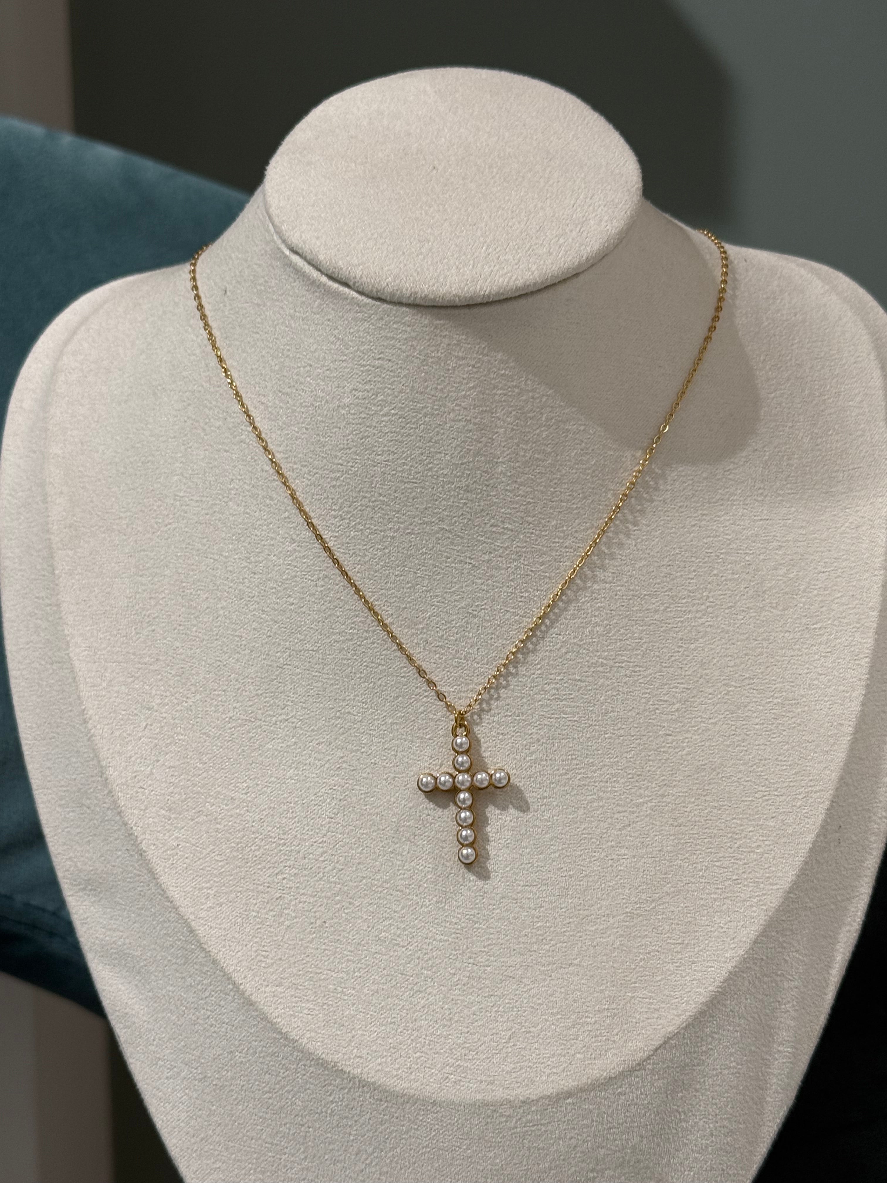 collana croce perline