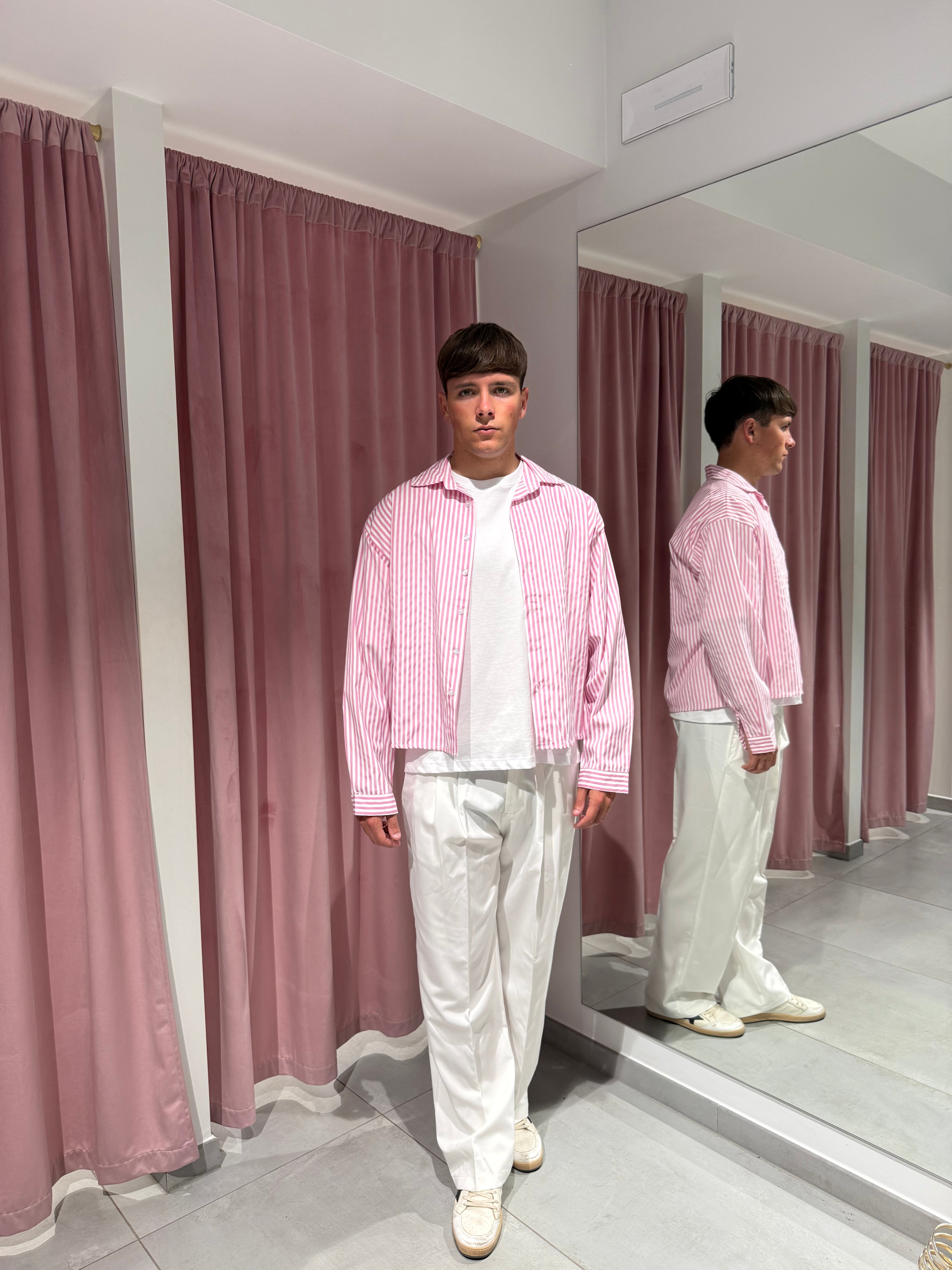 camicia rigoni rosa